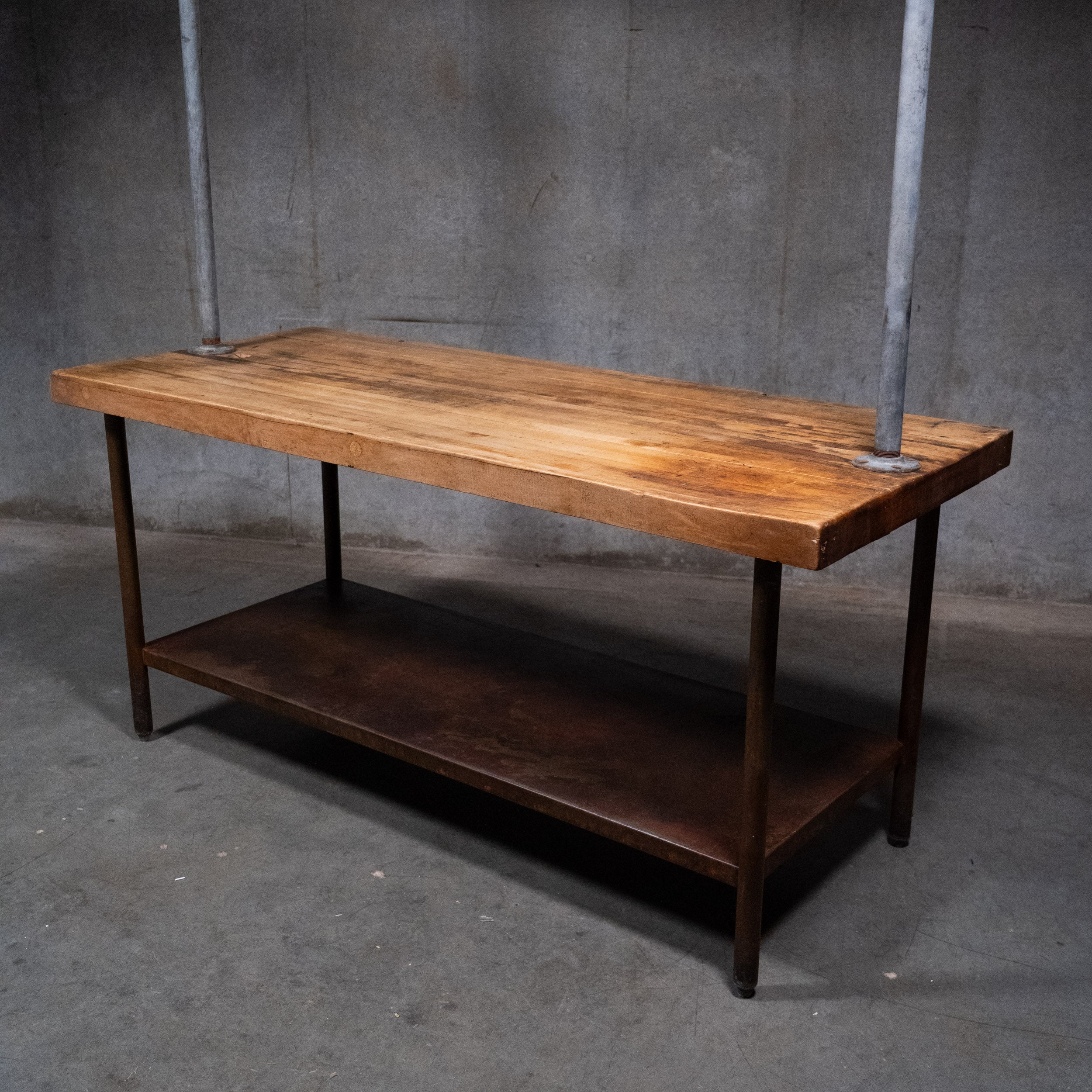 meat hook table | Scott Landon Antiques and Interiors.