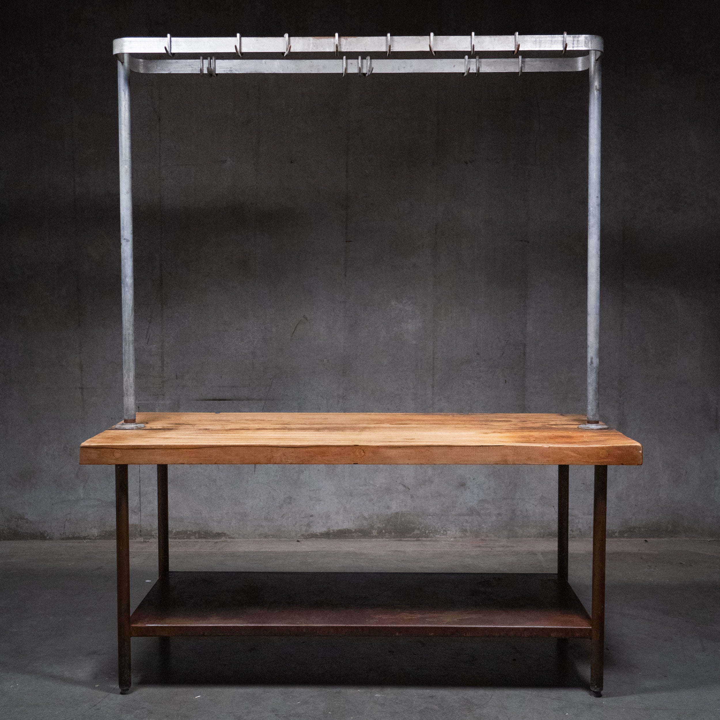 meat hook table | Scott Landon Antiques and Interiors.