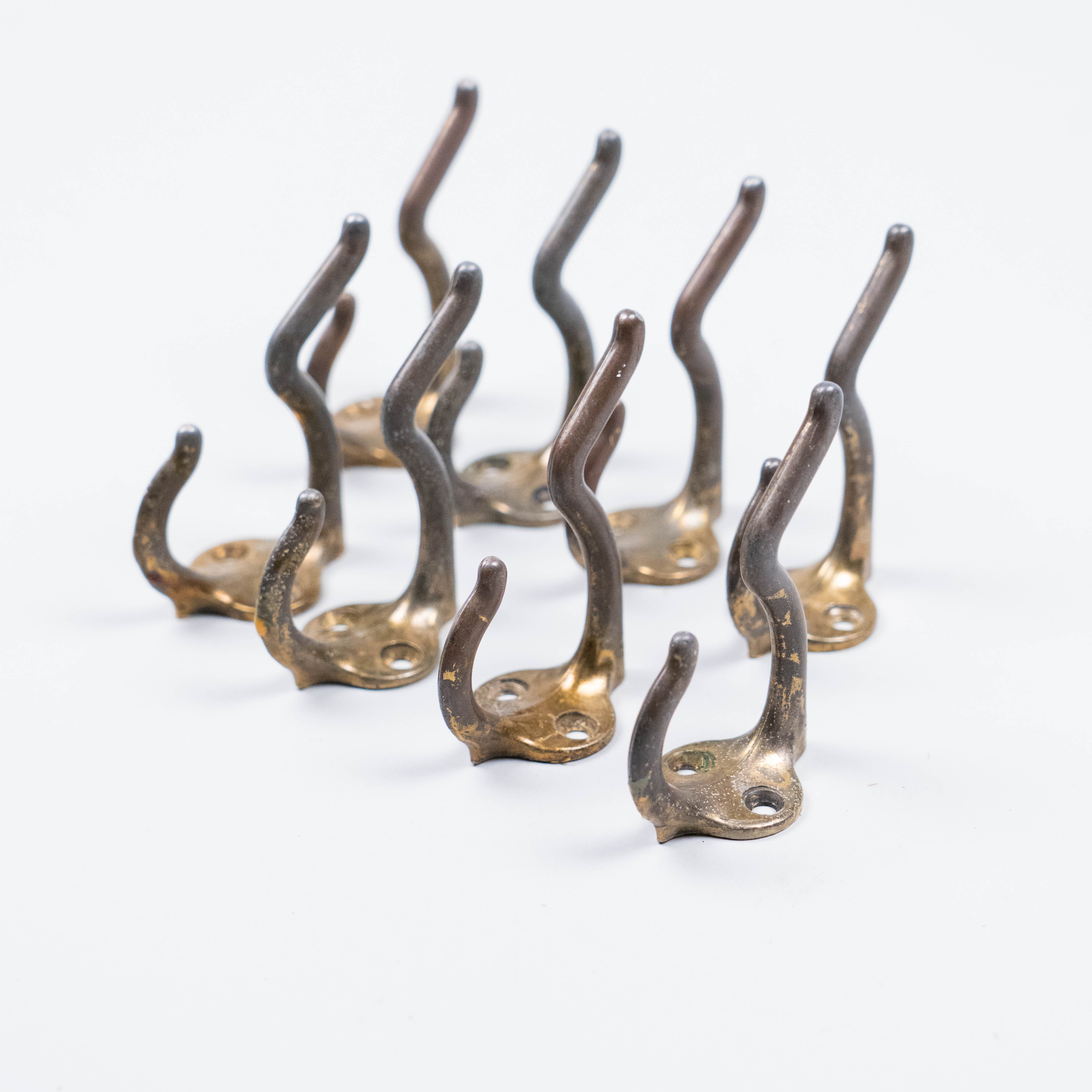 1920 Decorative Brass Coat Hooks