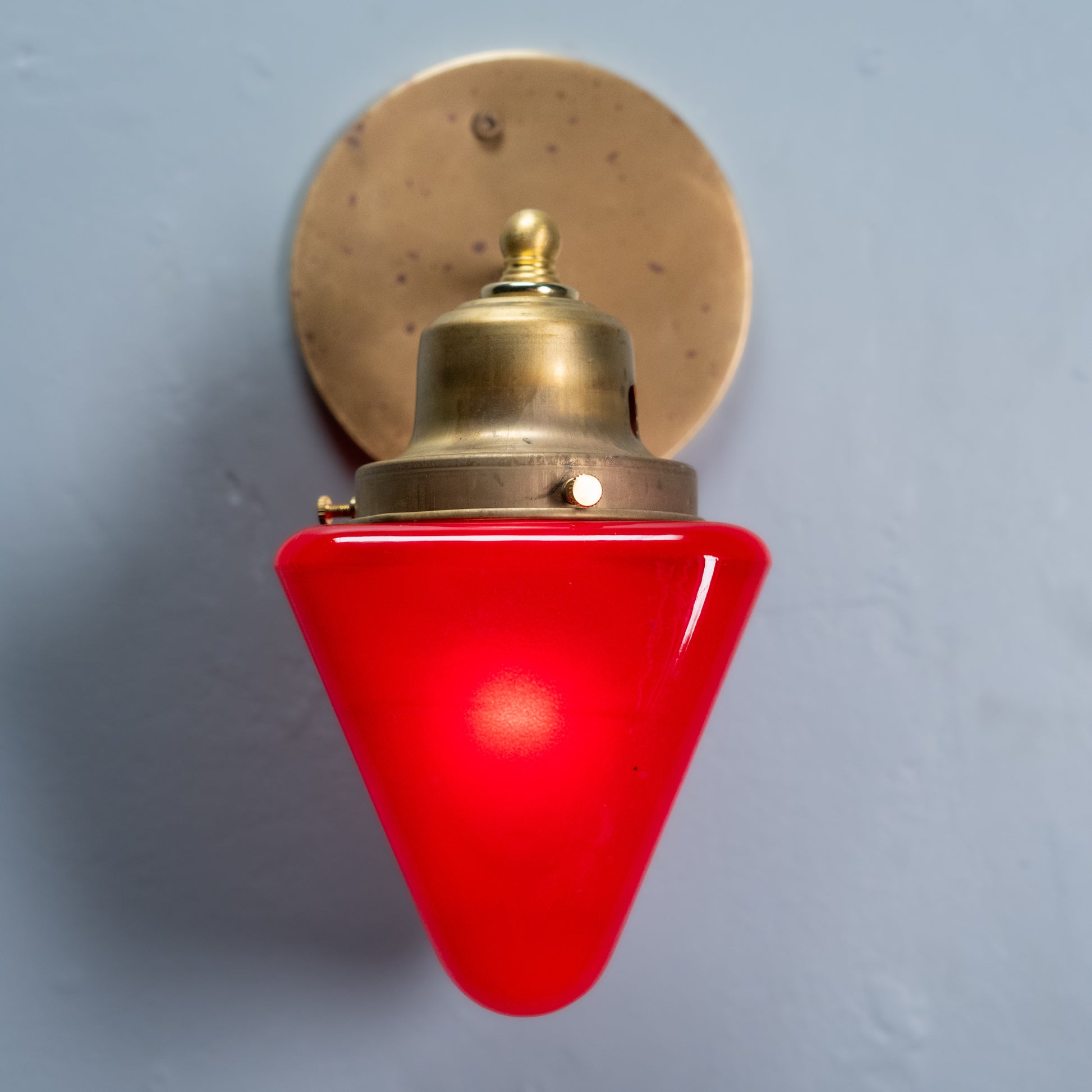 exit light sconce | Scott Landon Antiques and Interiors.