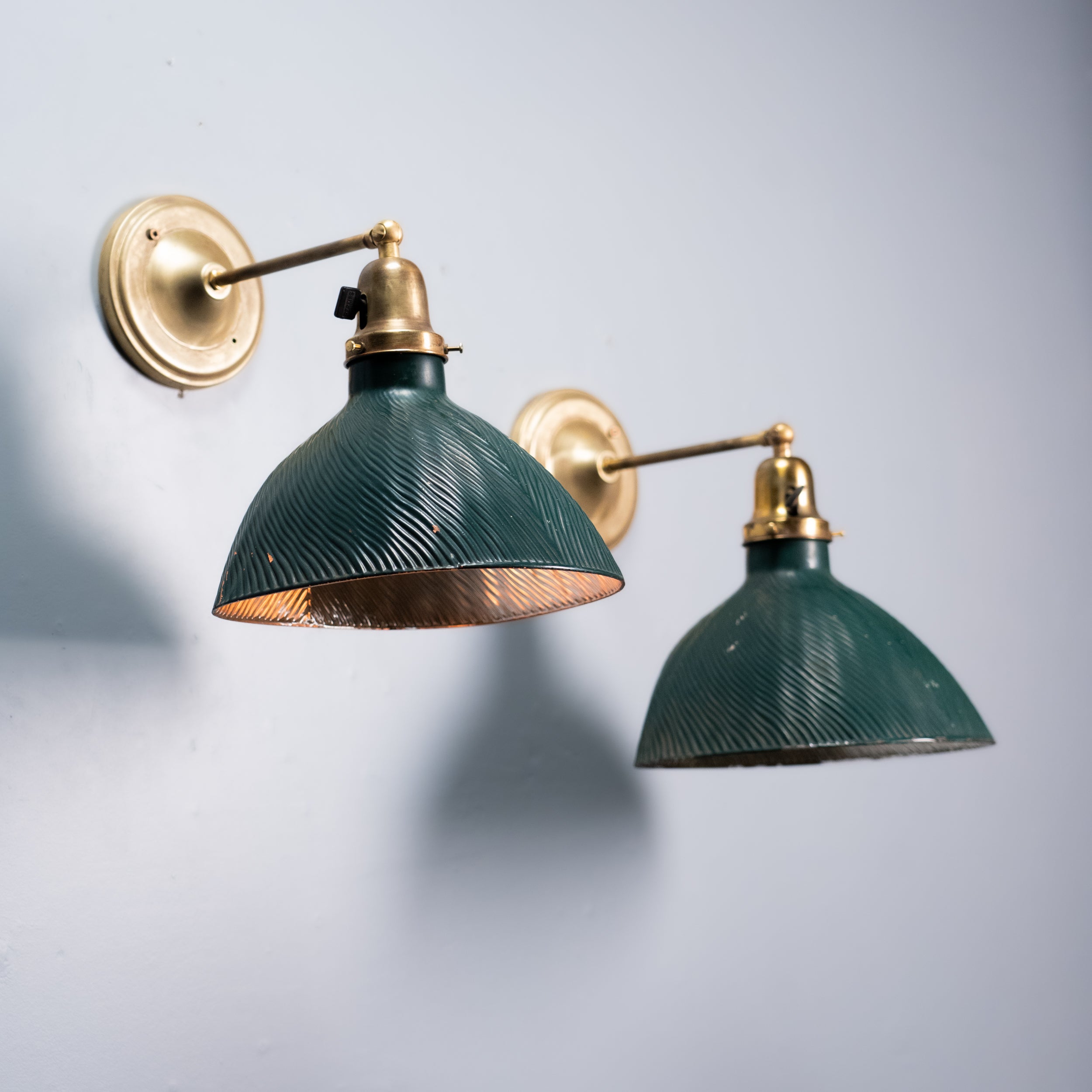 mercury shade sconces | Scott Landon Antiques and Interiors.