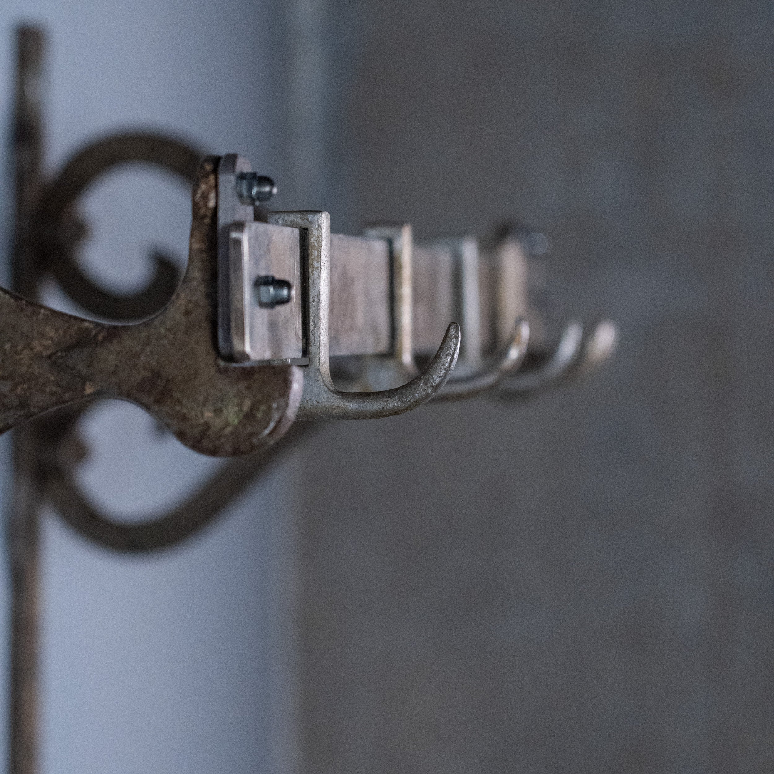 meat hooks | Scott Landon Antiques and Interiors.