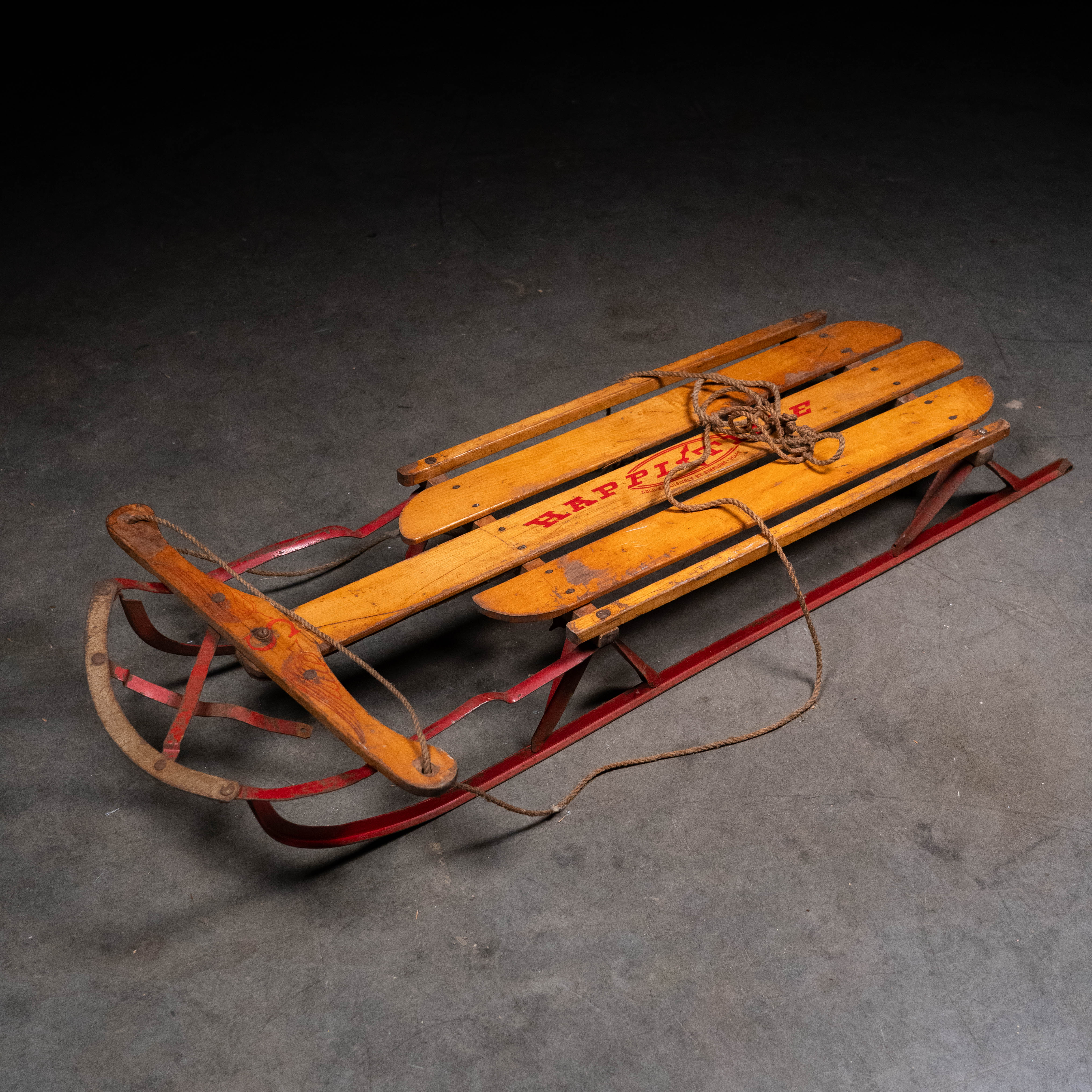 1950 Wooden Happy Time Winter Sleigh by Simpson Sears