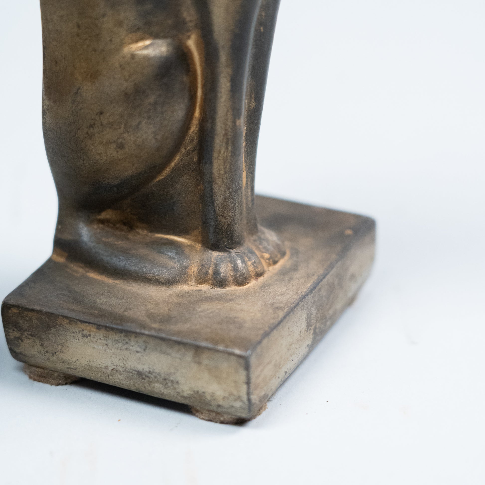 set of brass plated book ends | Scott Landon Antiques and Interiors.