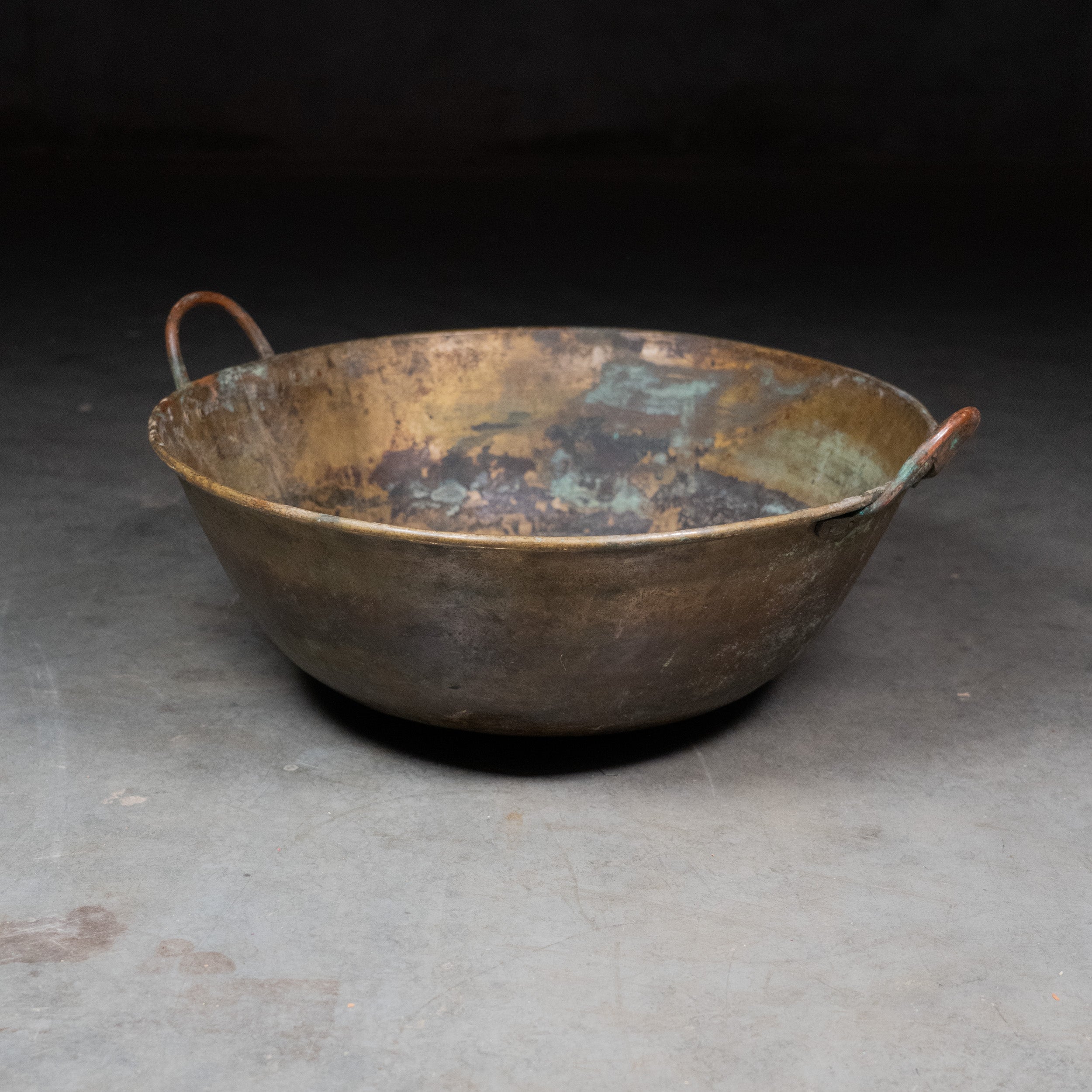 oversized brass bowl | Scott Landon Antiques and Interiors.