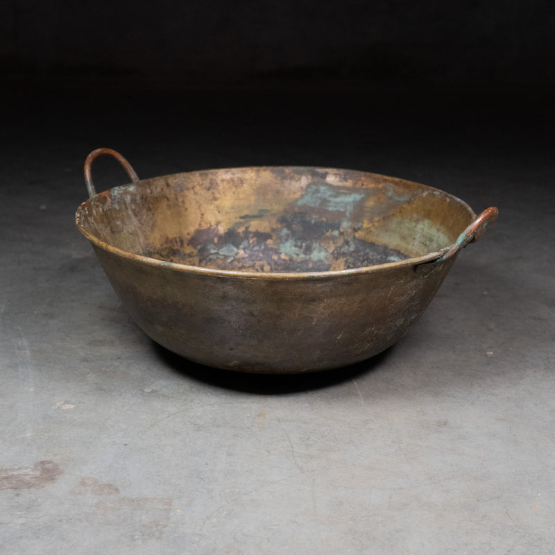 oversized brass bowl | Scott Landon Antiques and Interiors.