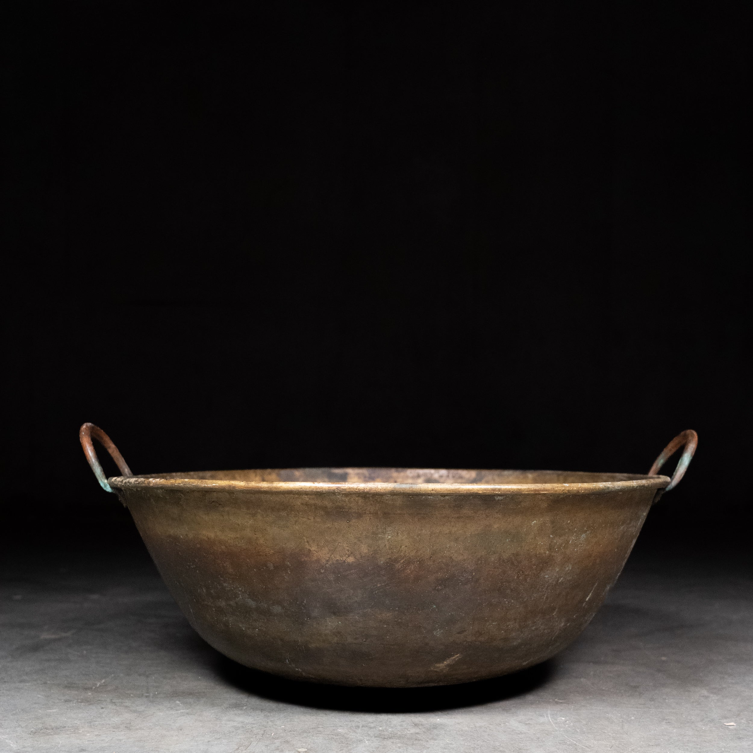 oversized brass bowl | Scott Landon Antiques and Interiors.