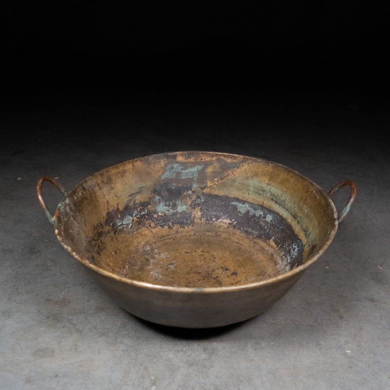 oversized brass bowl | Scott Landon Antiques and Interiors.