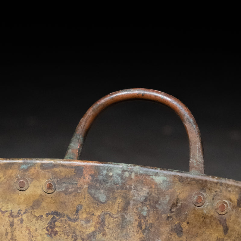 oversized brass bowl | Scott Landon Antiques and Interiors.