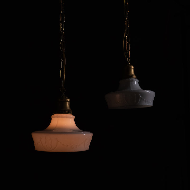 Antique brass pendants | Scott Landon Antiques and Interiors.