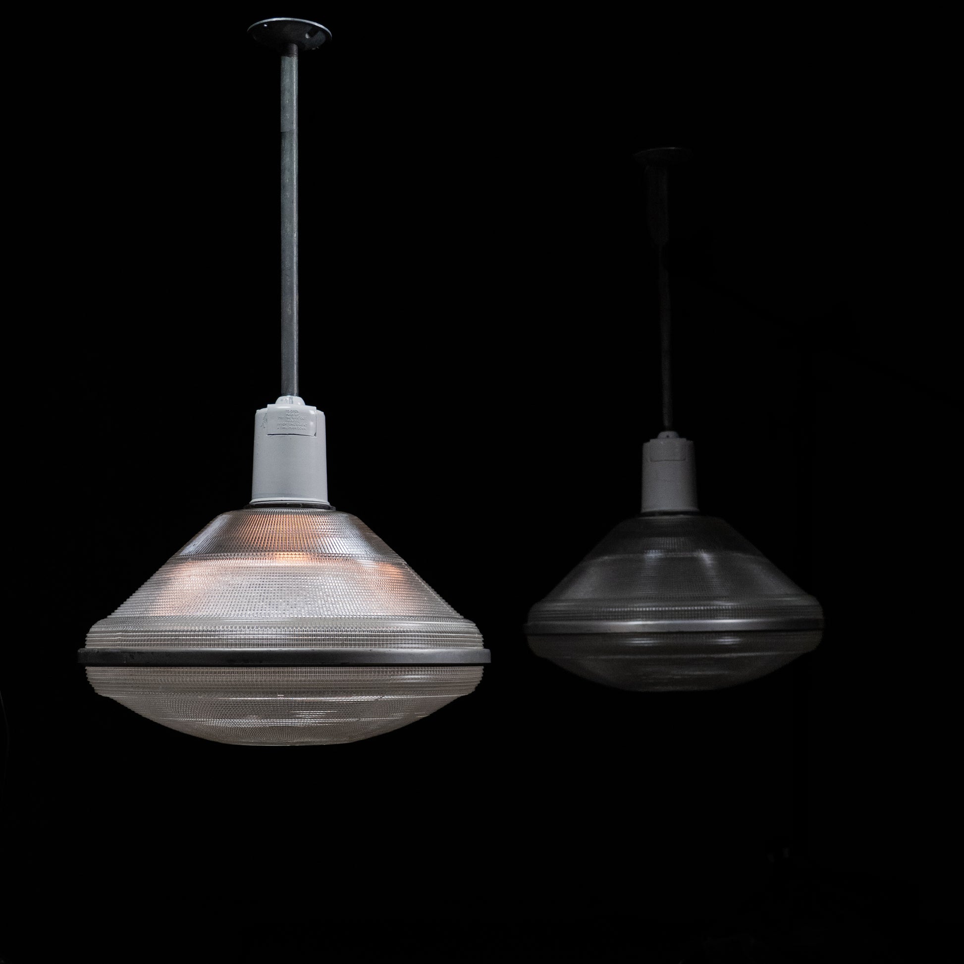 holophane pendants | Scott Landon Antiques and Interiors.