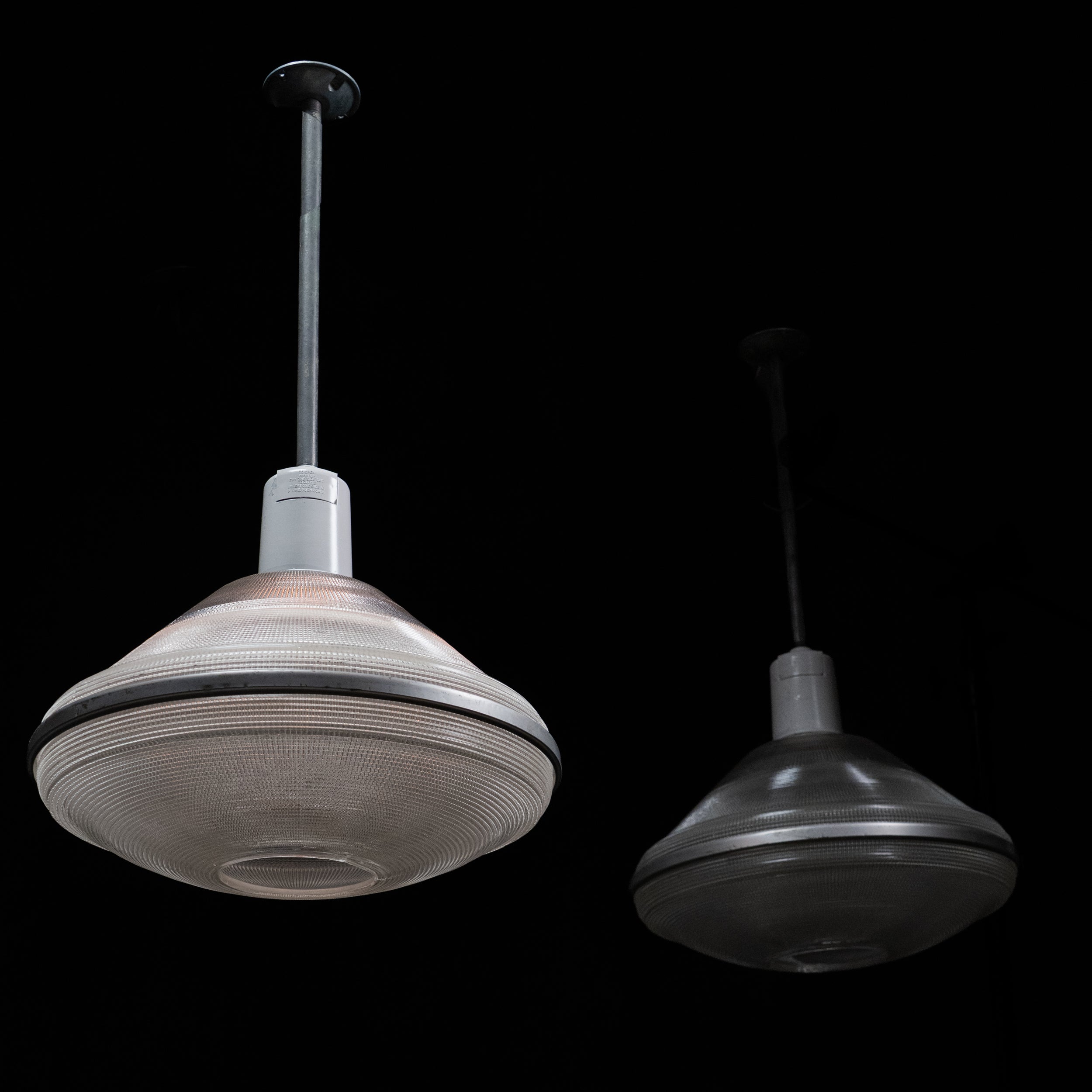 holophane pendants | Scott Landon Antiques and Interiors.