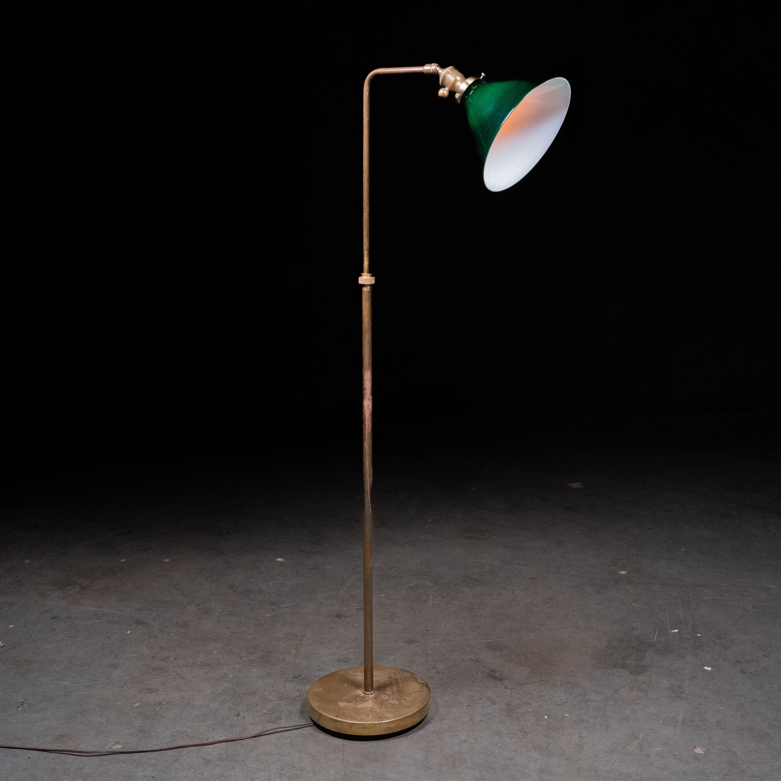 1950 Brass Adjustable Floor Lamp