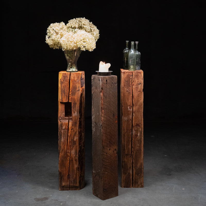 beam pedestals | Scott Landon Antiques and Interiors.