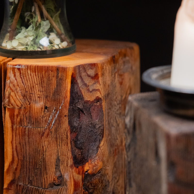 beam pedestals | Scott Landon Antiques and Interiors.