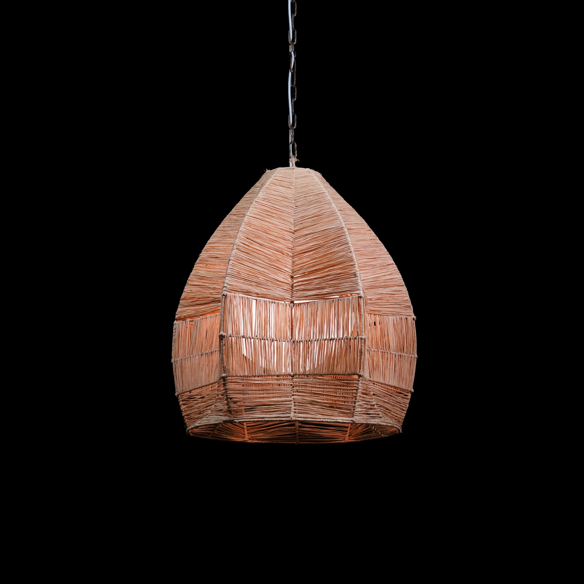 wicker pendant | Scott Landon Antiques and Interiors.