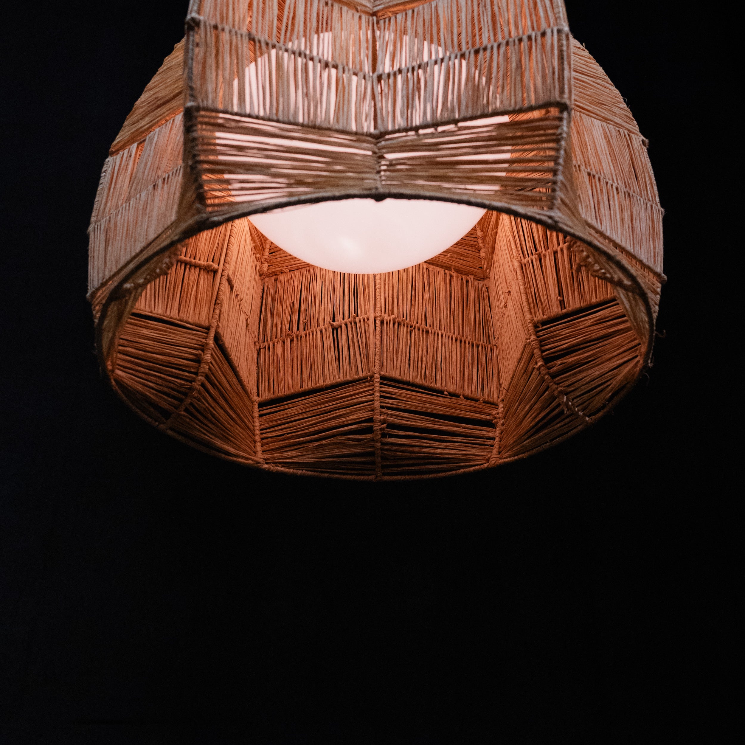 wicker pendant | Scott Landon Antiques and Interiors.