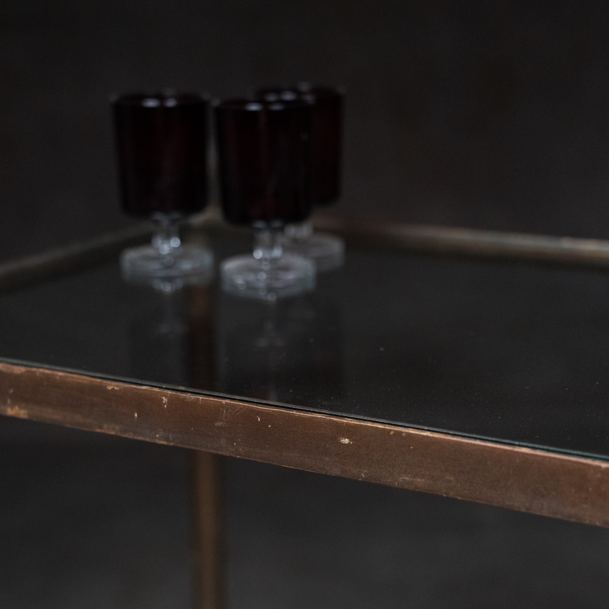 brass bar cart | Scott Landon Antiques and Interiors.