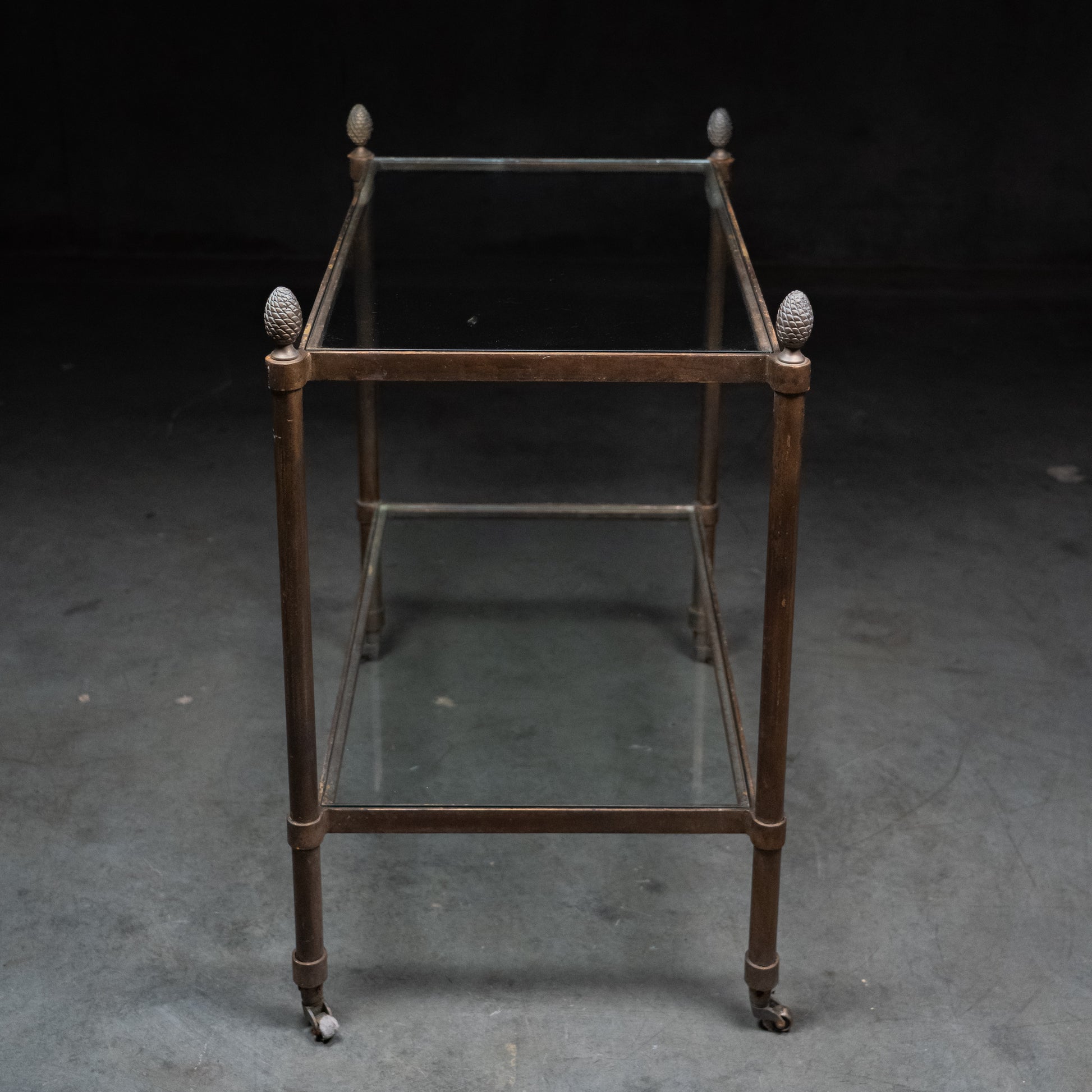 brass bar cart | Scott Landon Antiques and Interiors.