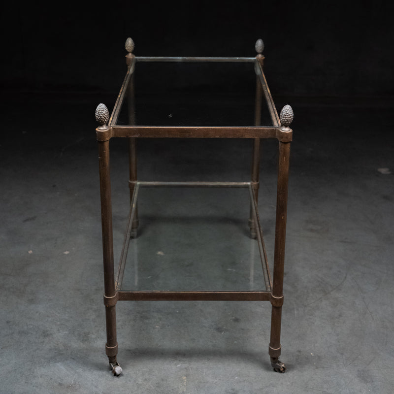 brass bar cart | Scott Landon Antiques and Interiors.