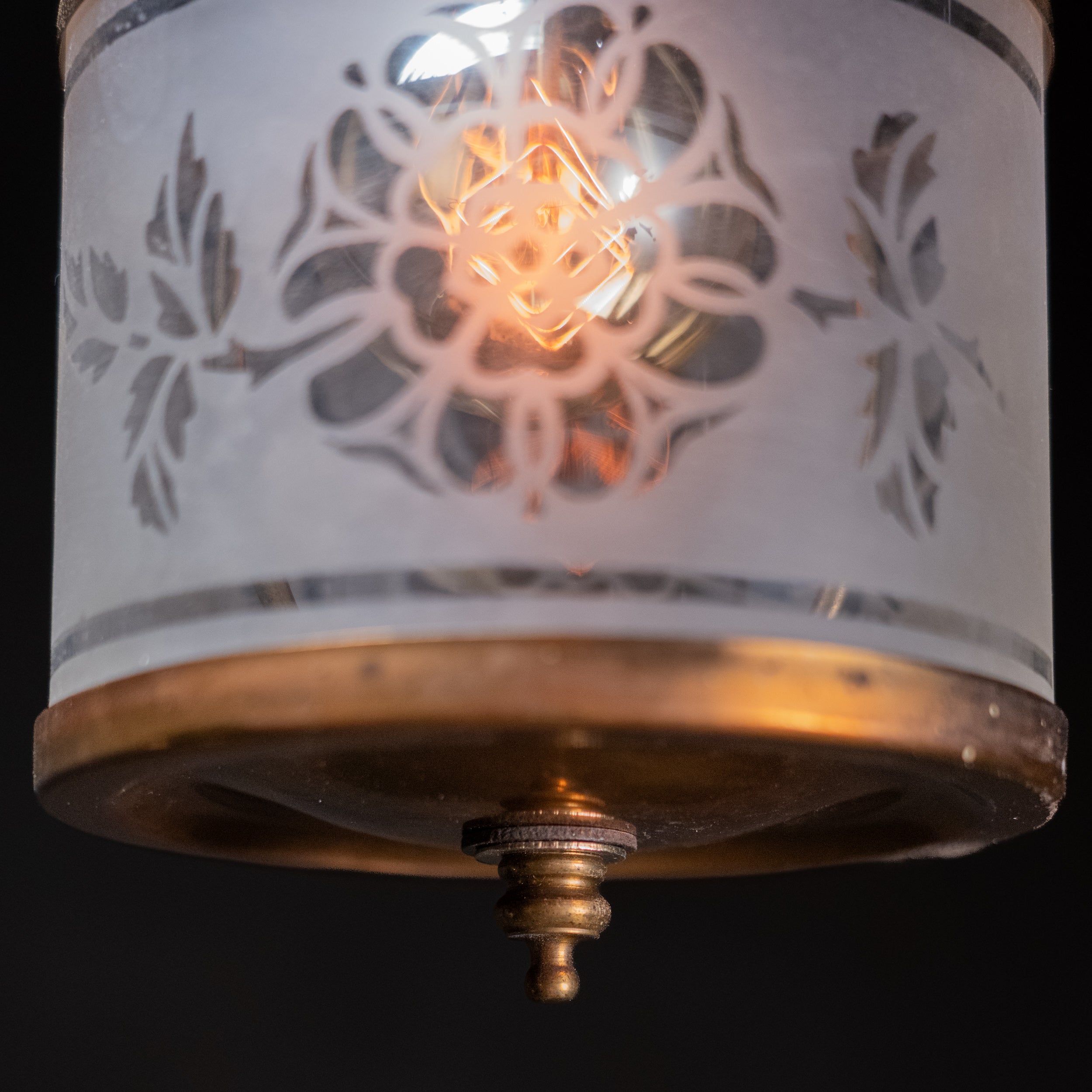 brass flush mount | Scott Landon Antiques and Interiors.