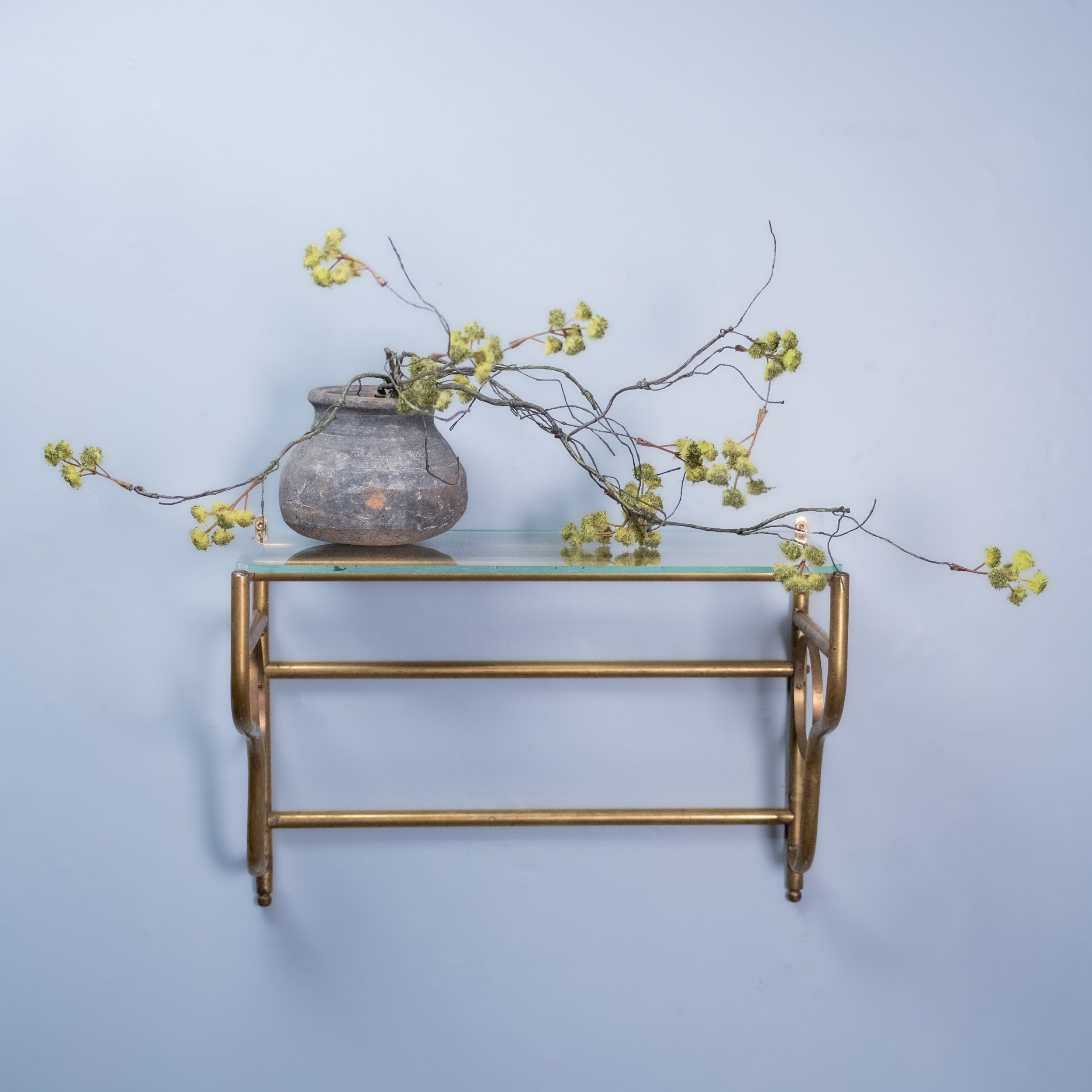 brass shelf | Scott Landon Antiques and Interiors.