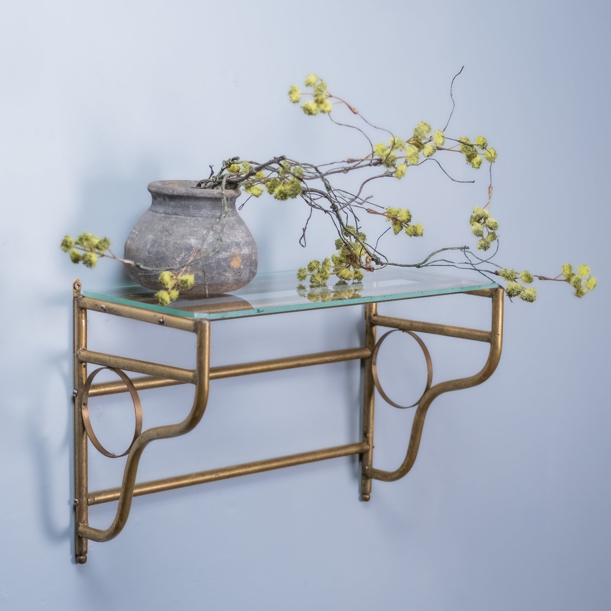 brass shelf | Scott Landon Antiques and Interiors.