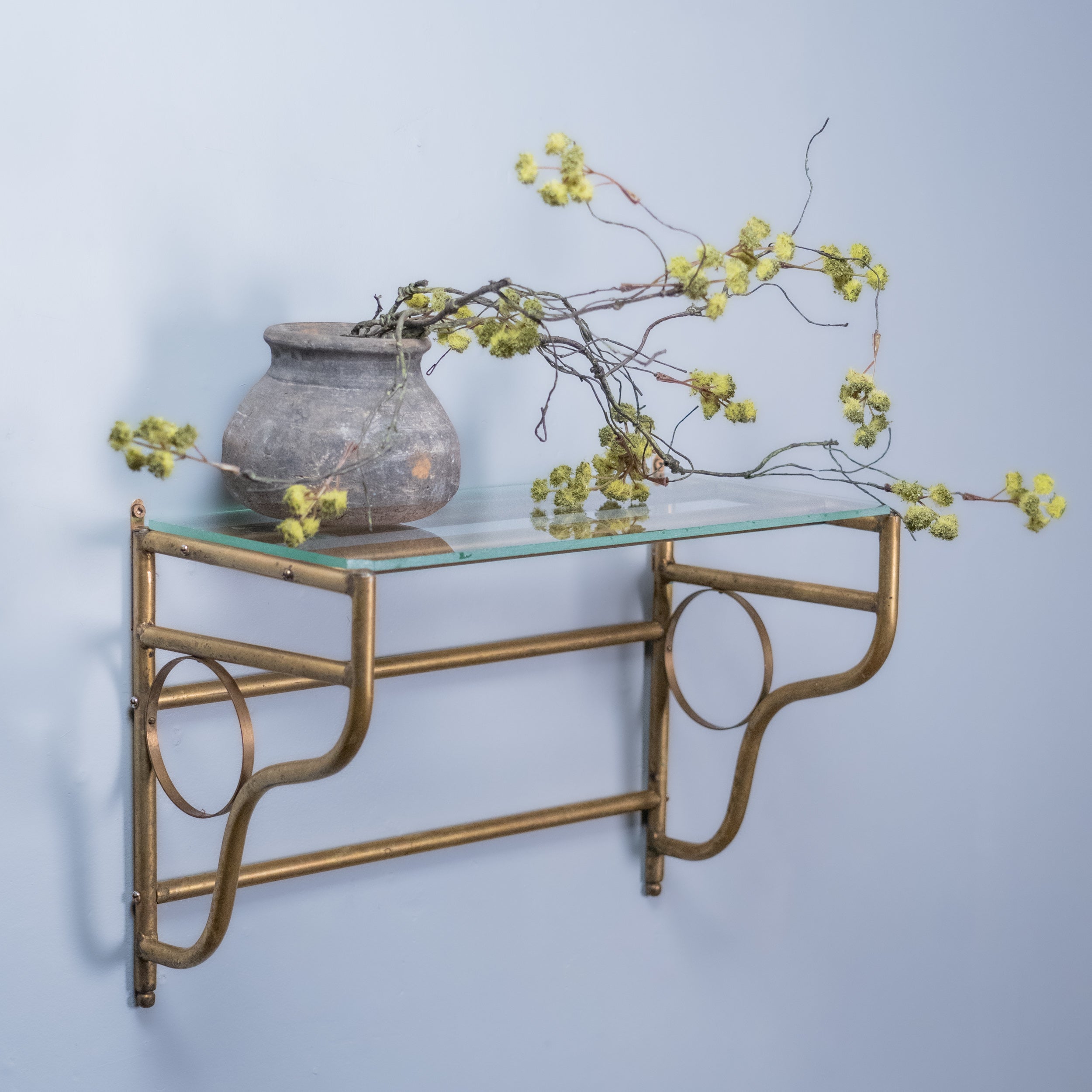 brass shelf | Scott Landon Antiques and Interiors.