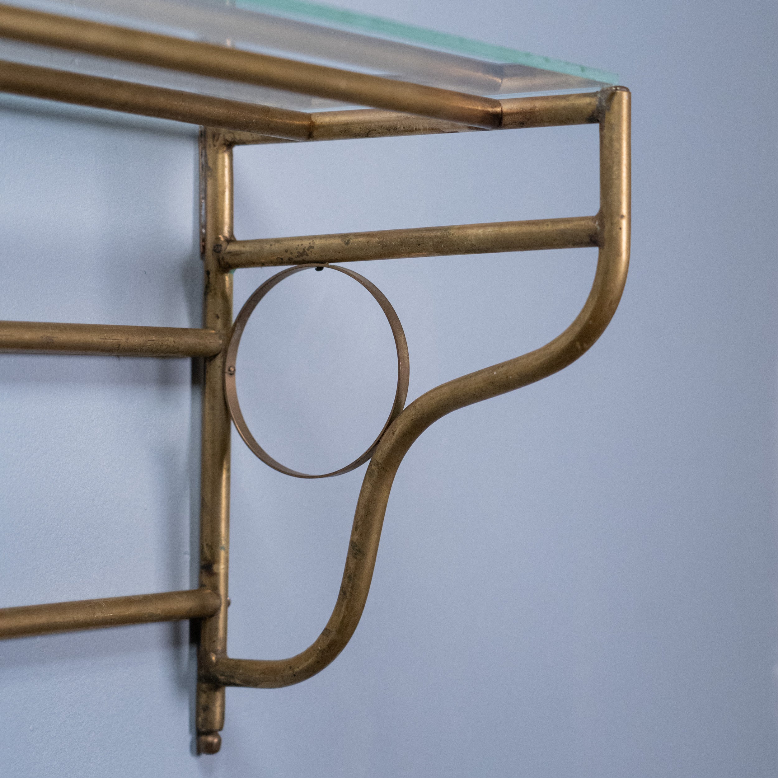 brass shelf | Scott Landon Antiques and Interiors.