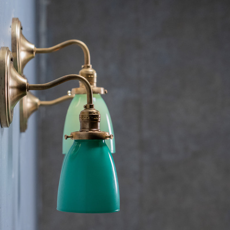 green sconces | Scott Landon Antiques and Interiors.