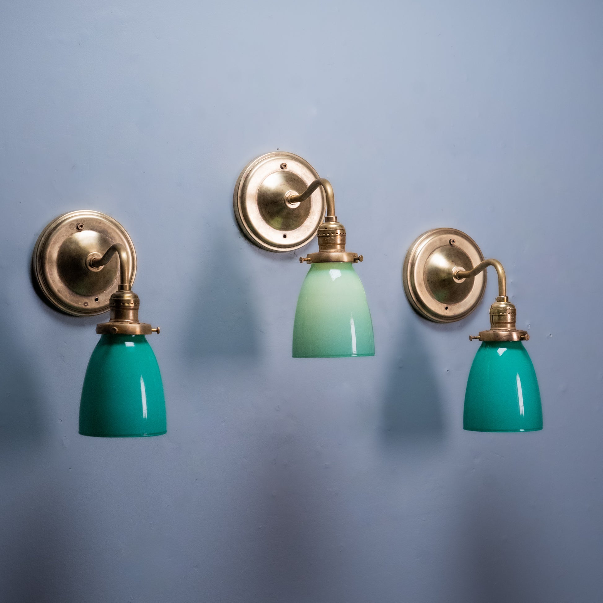 green sconces | Scott Landon Antiques and Interiors.
