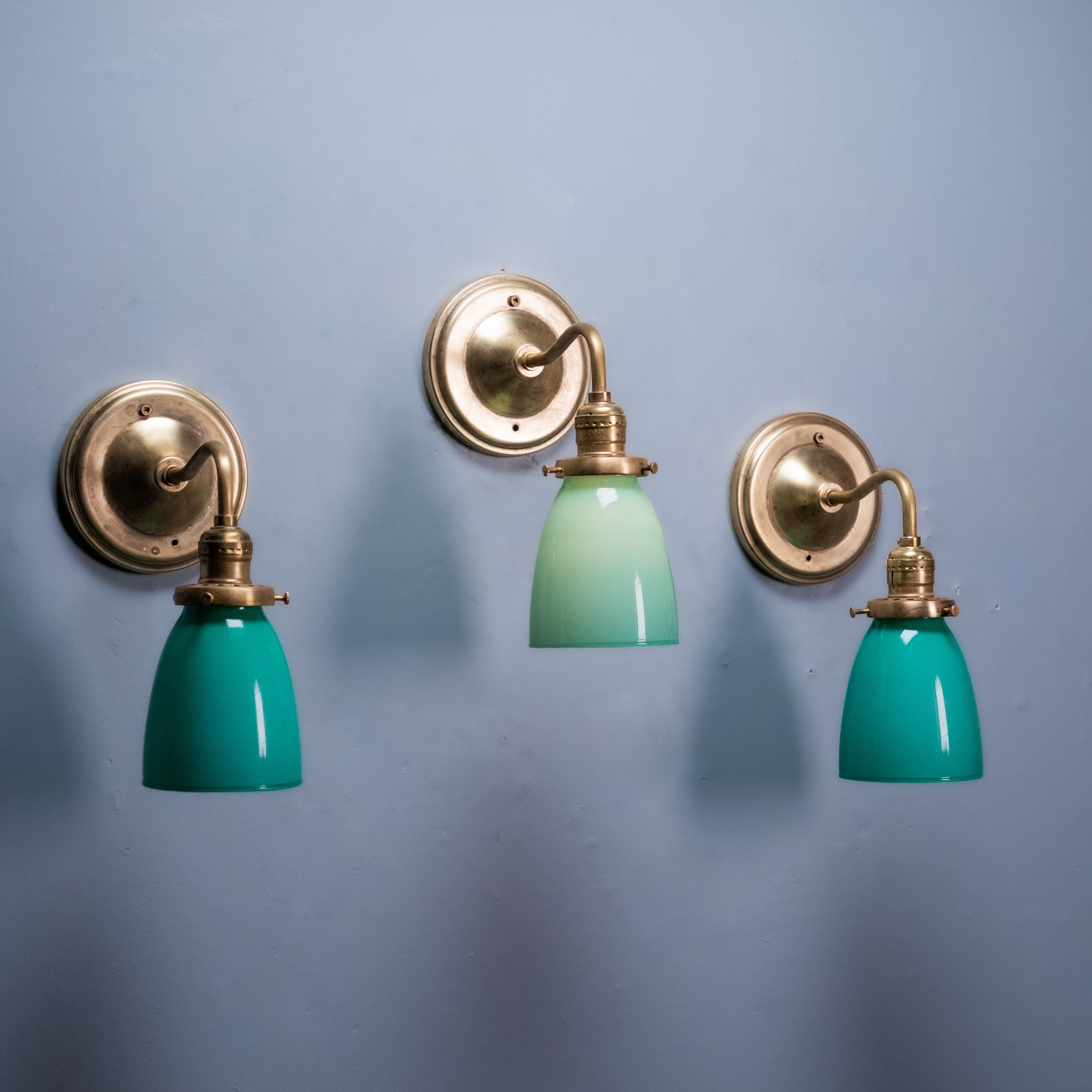 green sconces | Scott Landon Antiques and Interiors.
