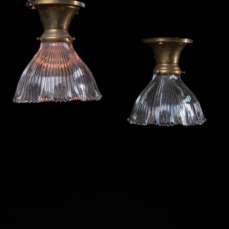 pair of flush mounts | Scott Landon Antiques and Interiors.