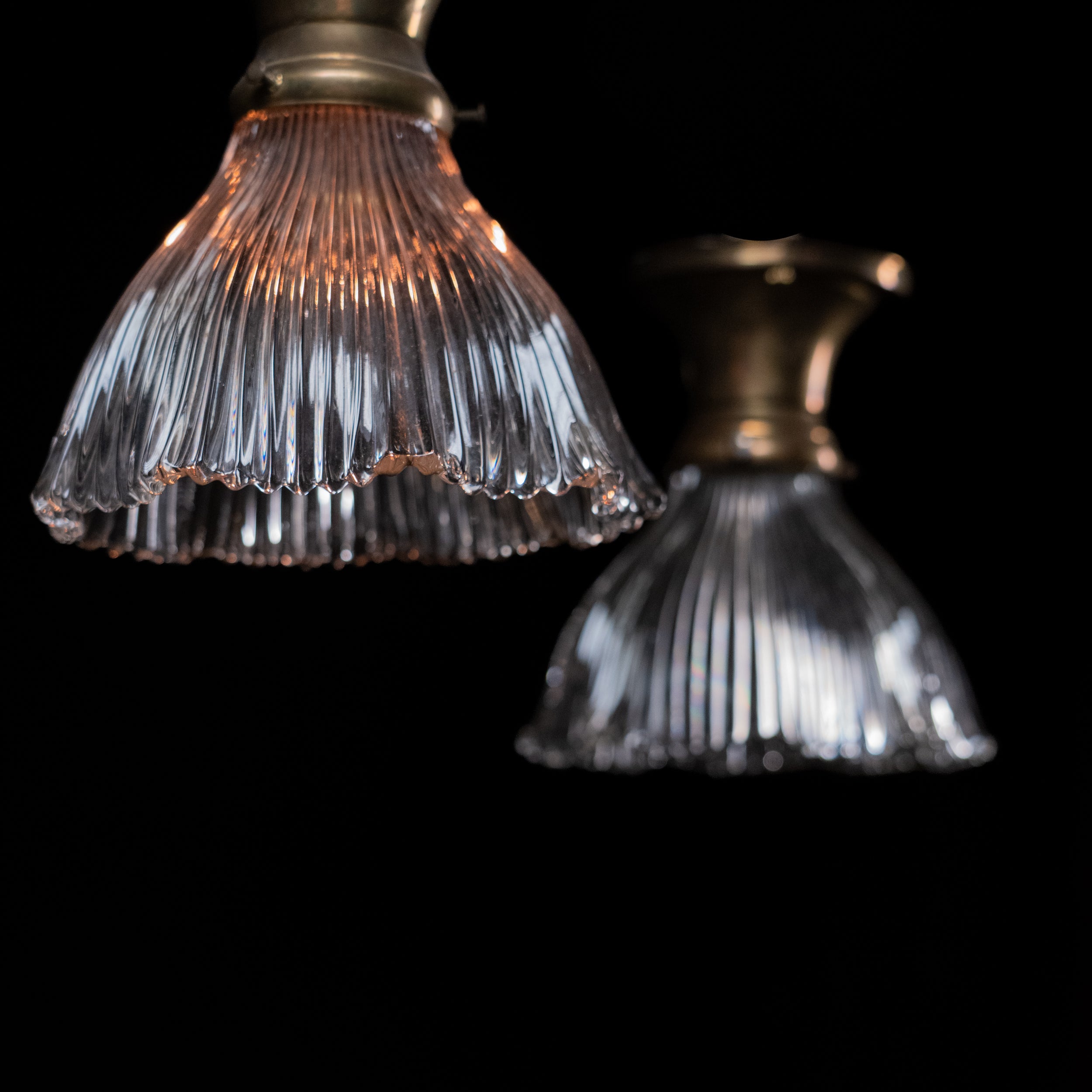 pair of flush mounts | Scott Landon Antiques and Interiors.