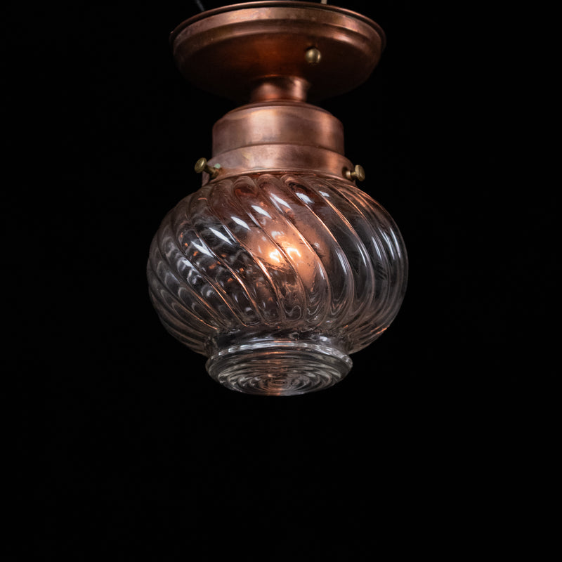 copper flush mount | Scott Landon Antiques and Interiors.