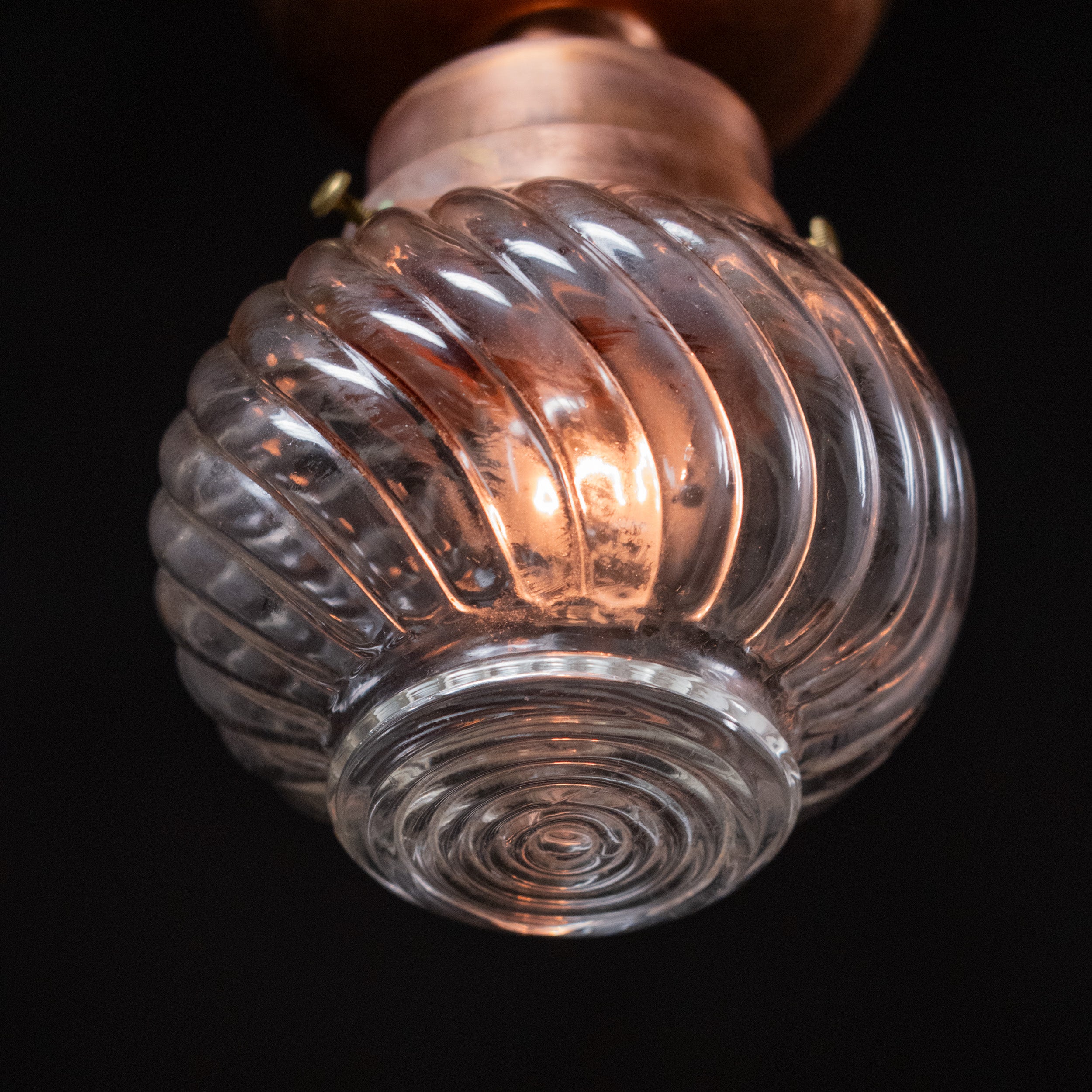 copper flush mount | Scott Landon Antiques and Interiors.