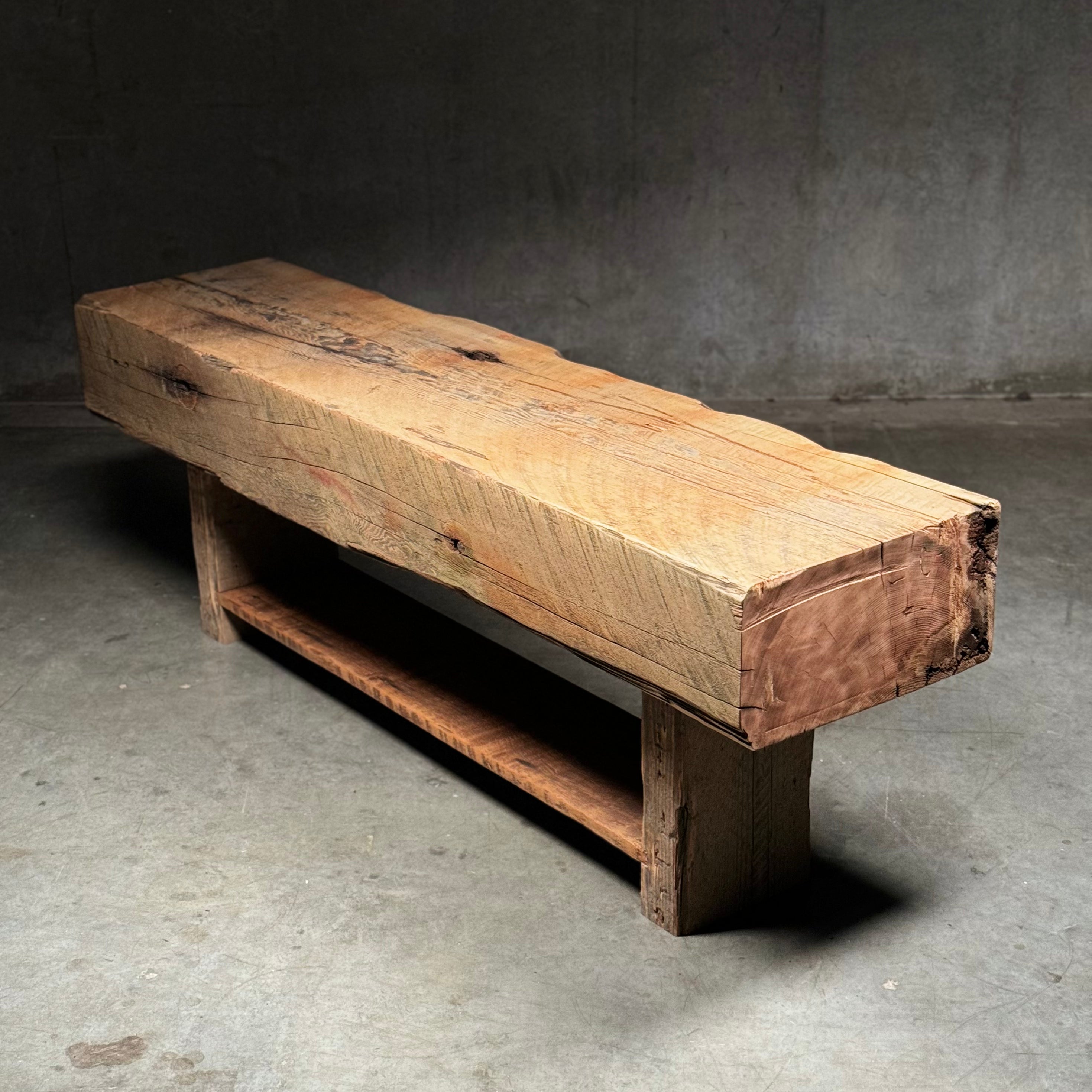 Rustic Beam Console Bespoke Reclaimed Beam Console Table