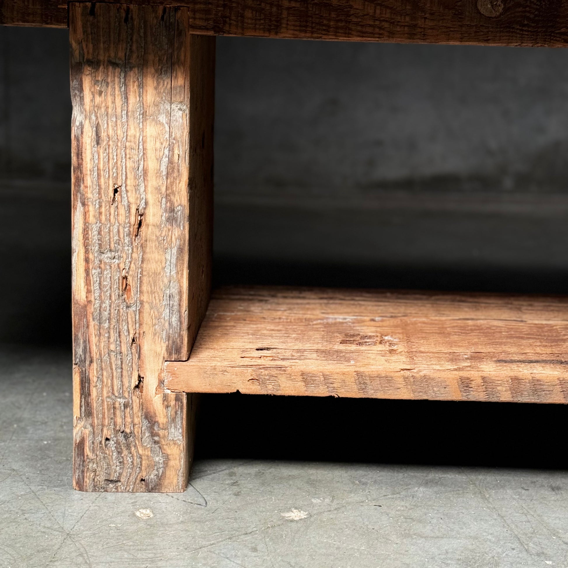 Rustic Beam Console Bespoke Reclaimed Beam Console Table