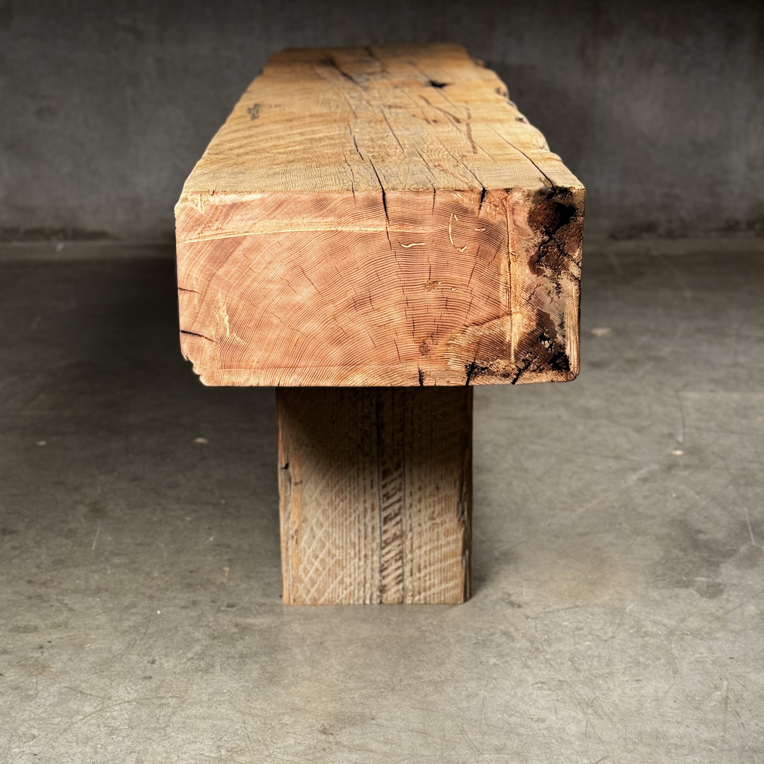 Rustic Beam Console Bespoke Reclaimed Beam Console Table
