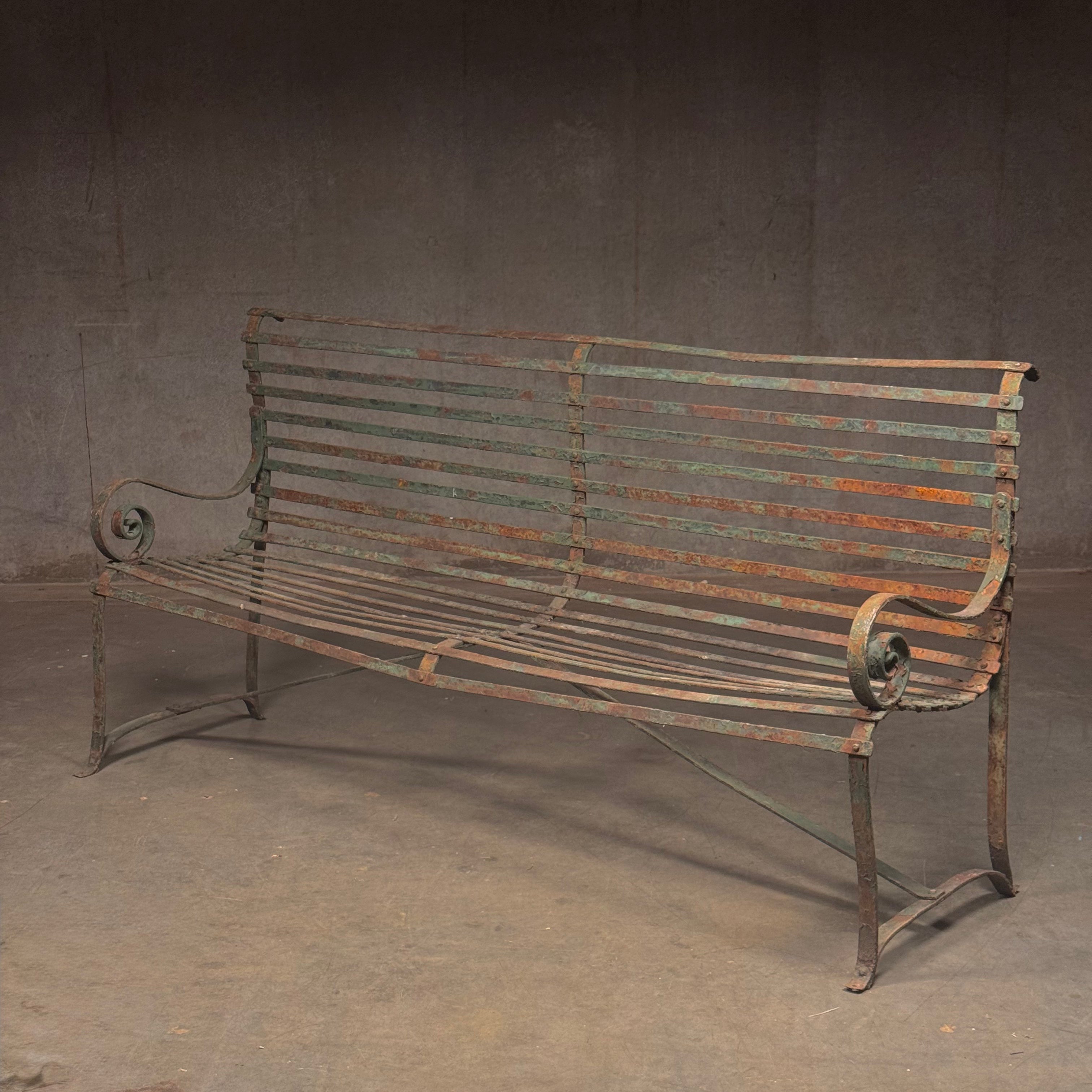 1930 Metal Garden Bench