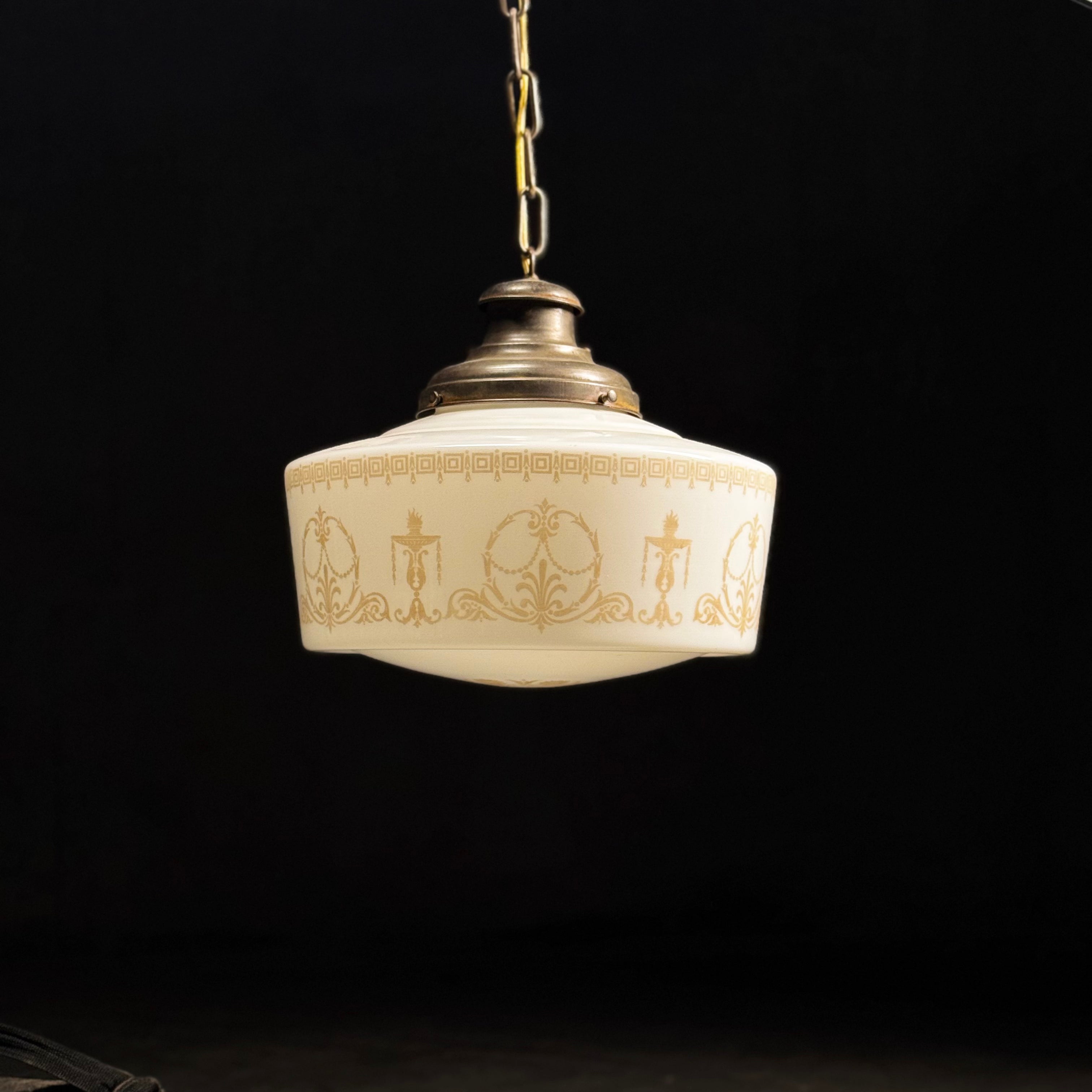 Neoclassical 1920's Single Pendant light