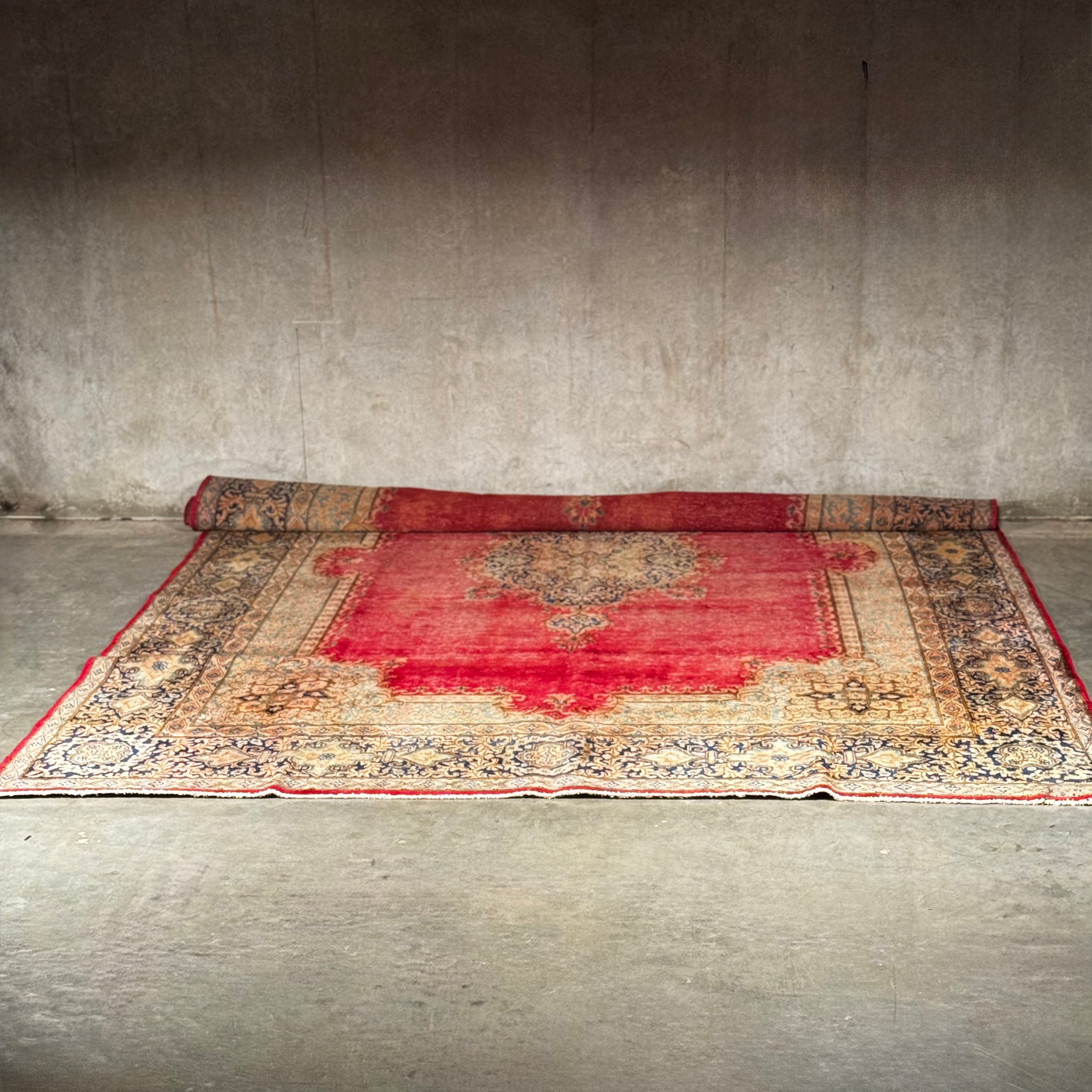 1950's Iranian Handmade Wool Carpet