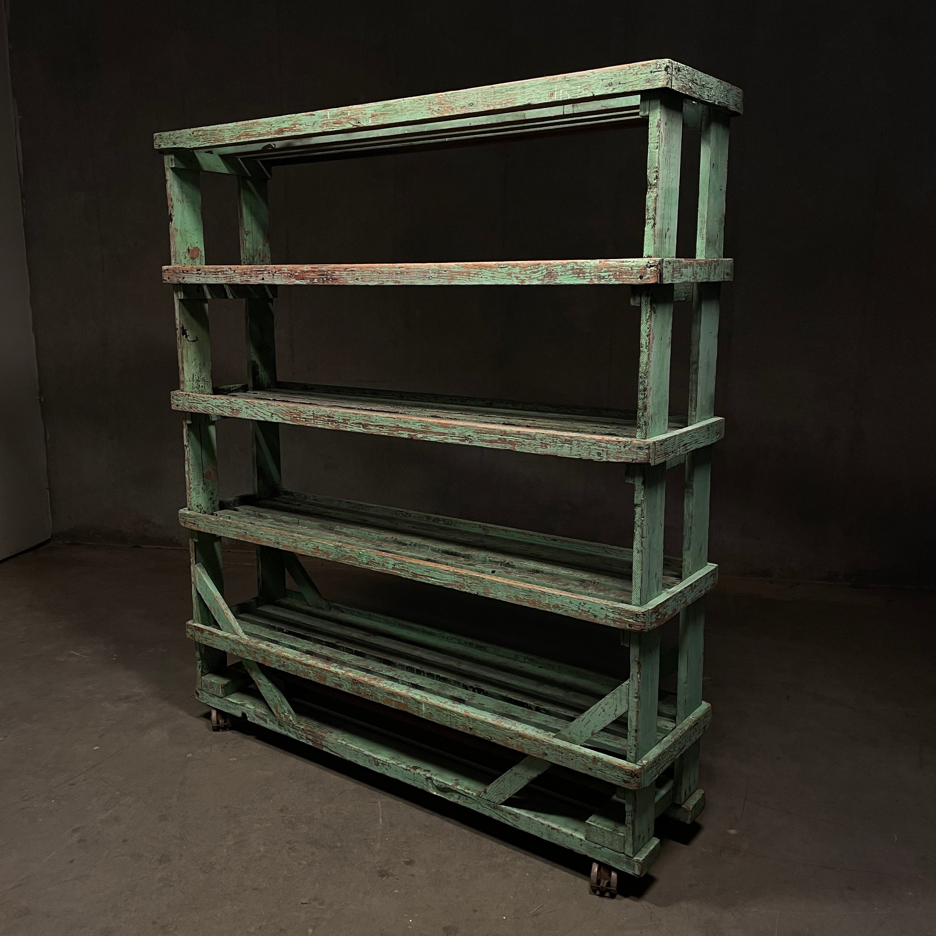 1940 Industrial Cart on Wheels in Original Paint