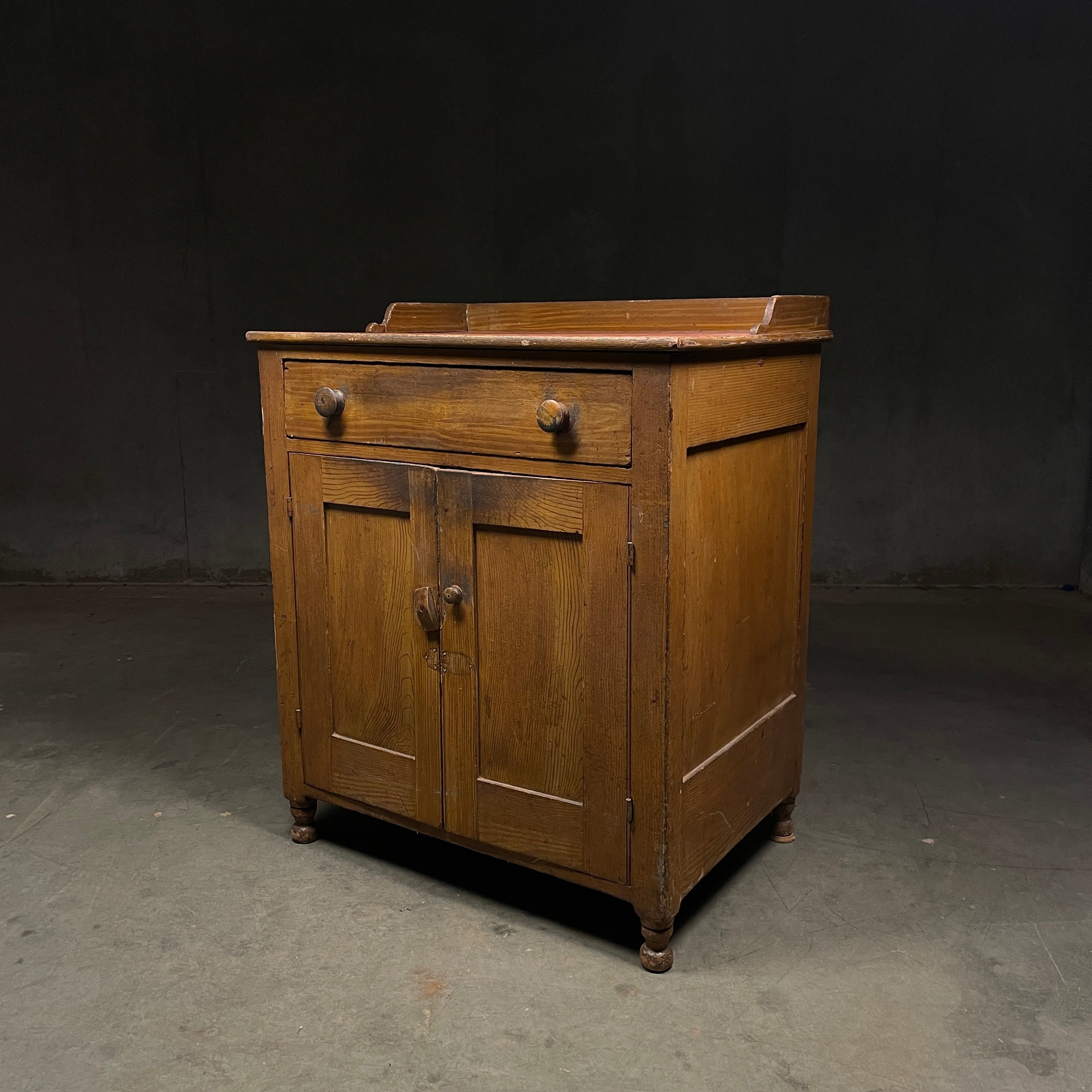 1870-80 pine cupboard sideboard