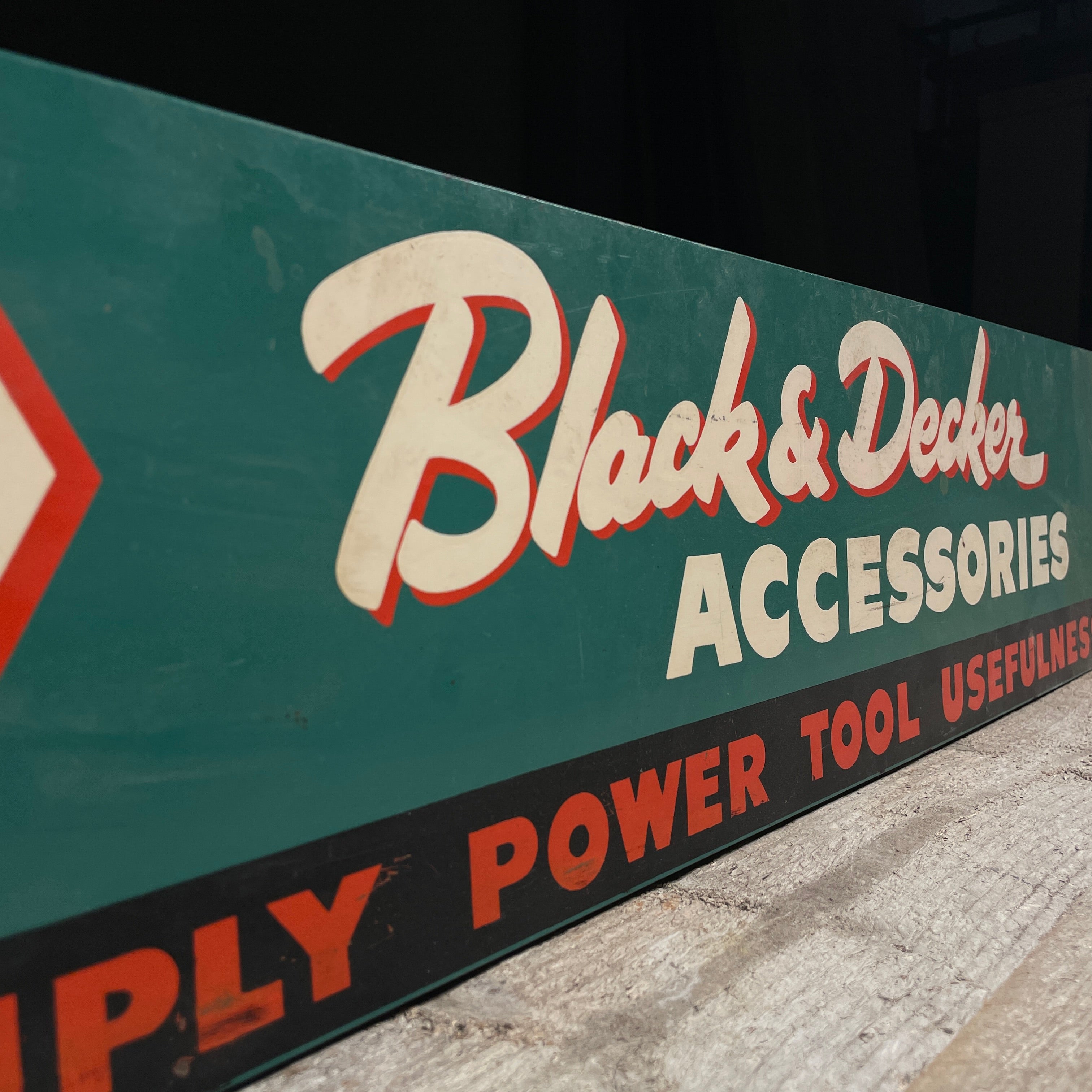 Black & Decker Power Tool Sign