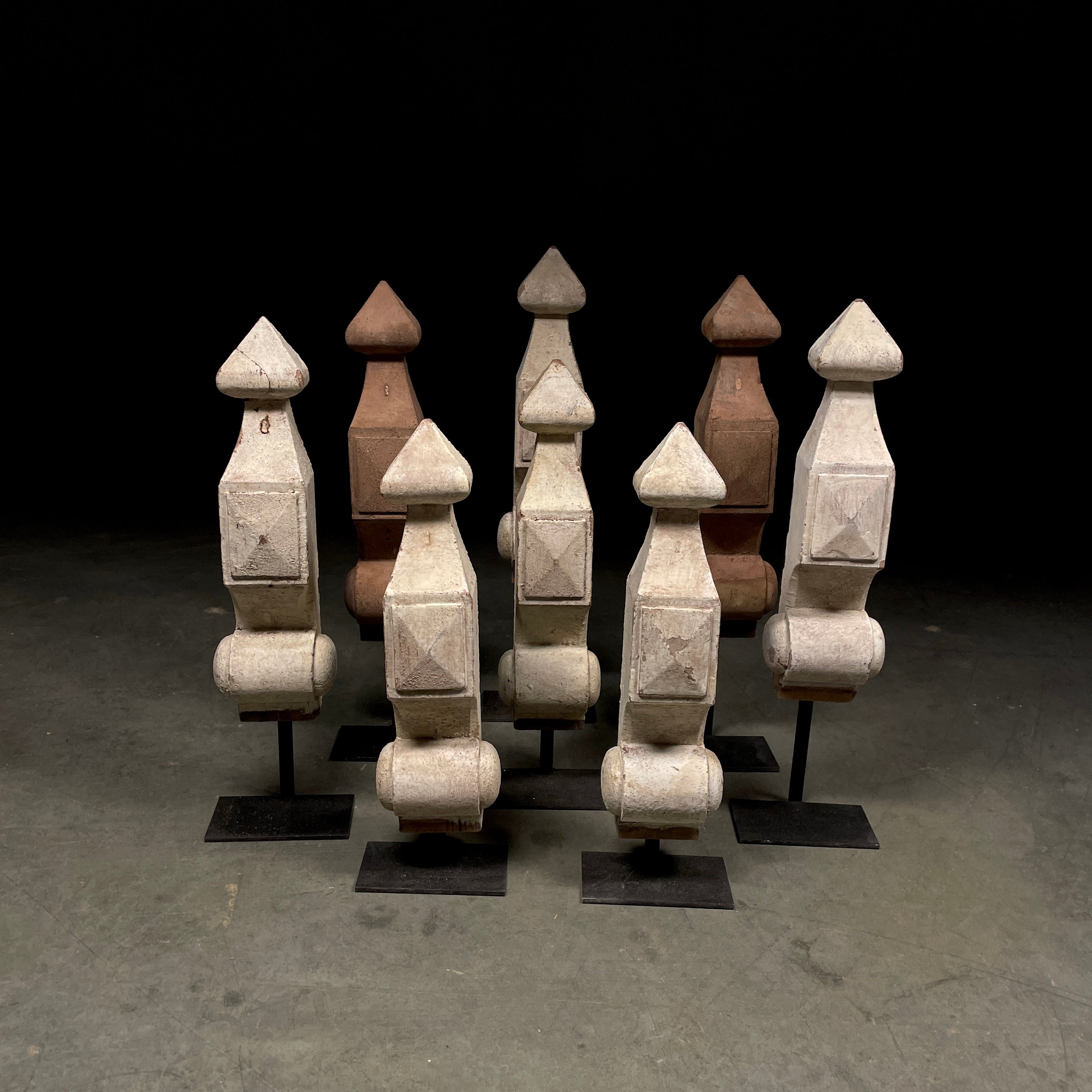 1870 Wooden Decorative Architectural Finials