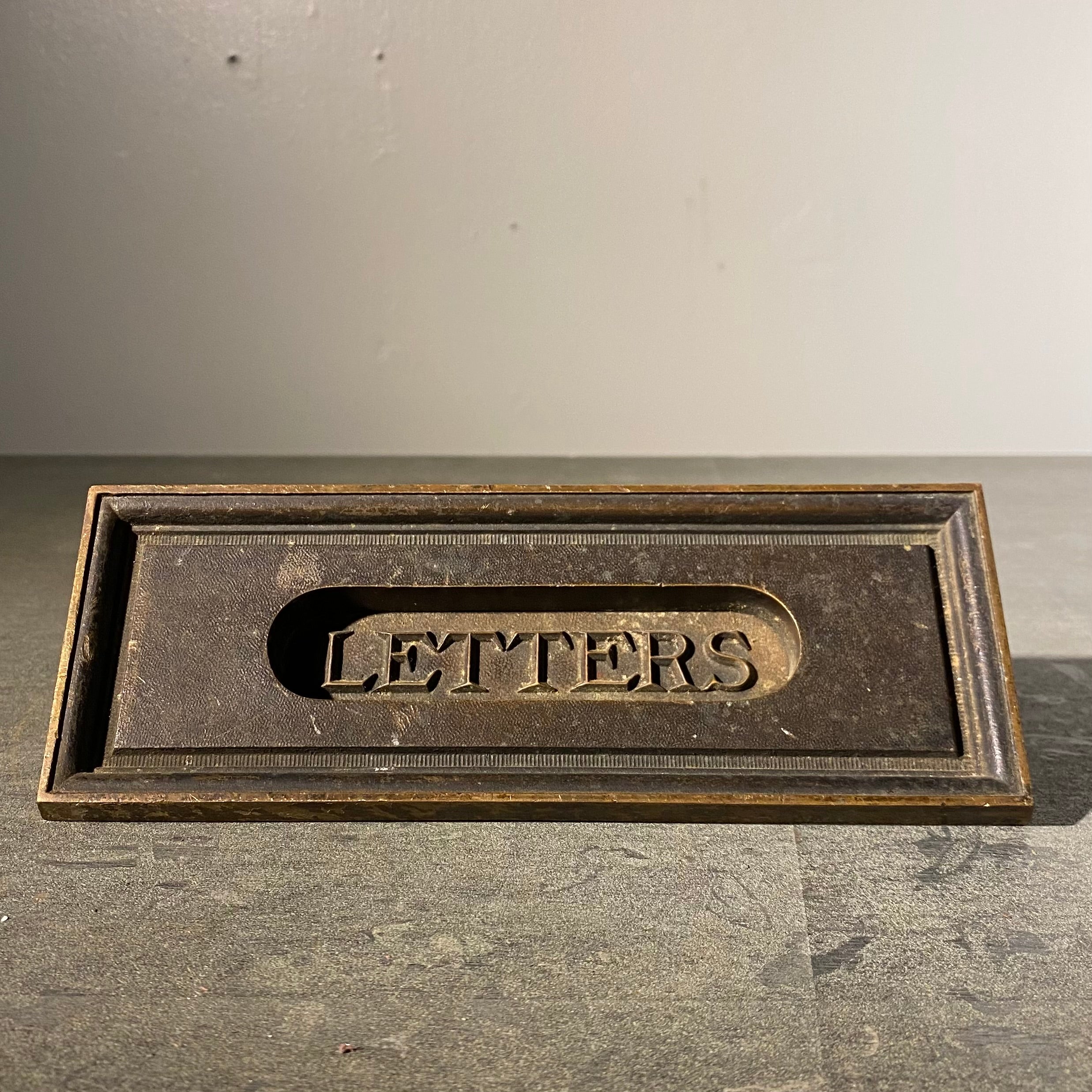 1910 Brass Letter Slot