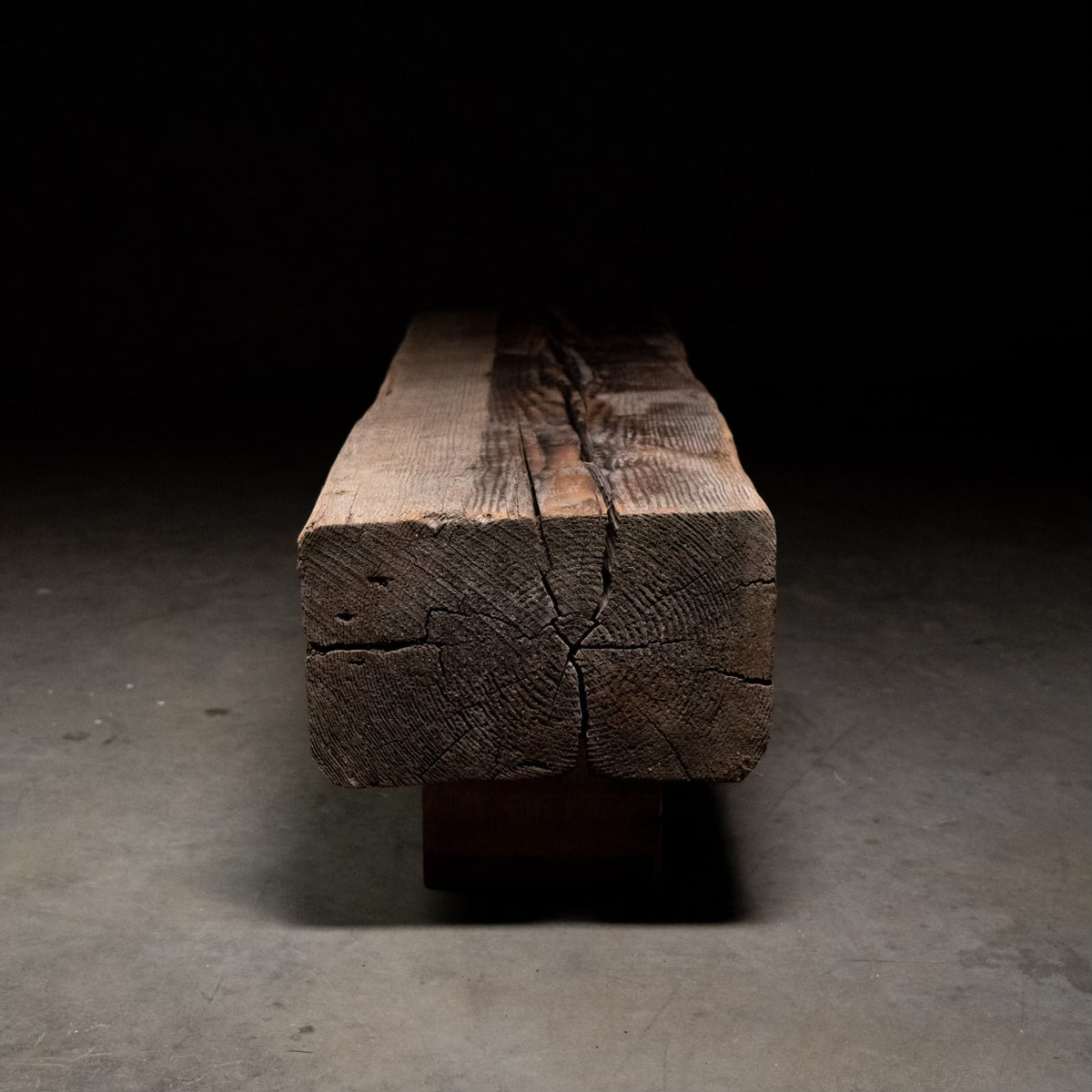 Bespoke reclaimed wood beam coffee table