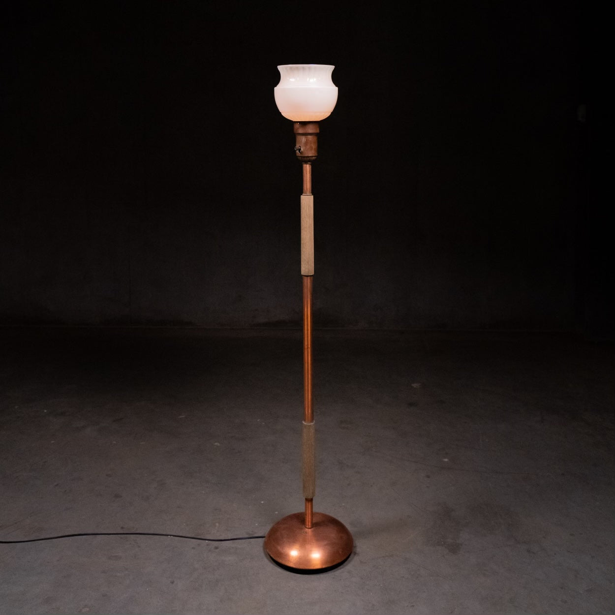 1960 MCM copper floor lamp. – Scott Landon Antiques and Interiors