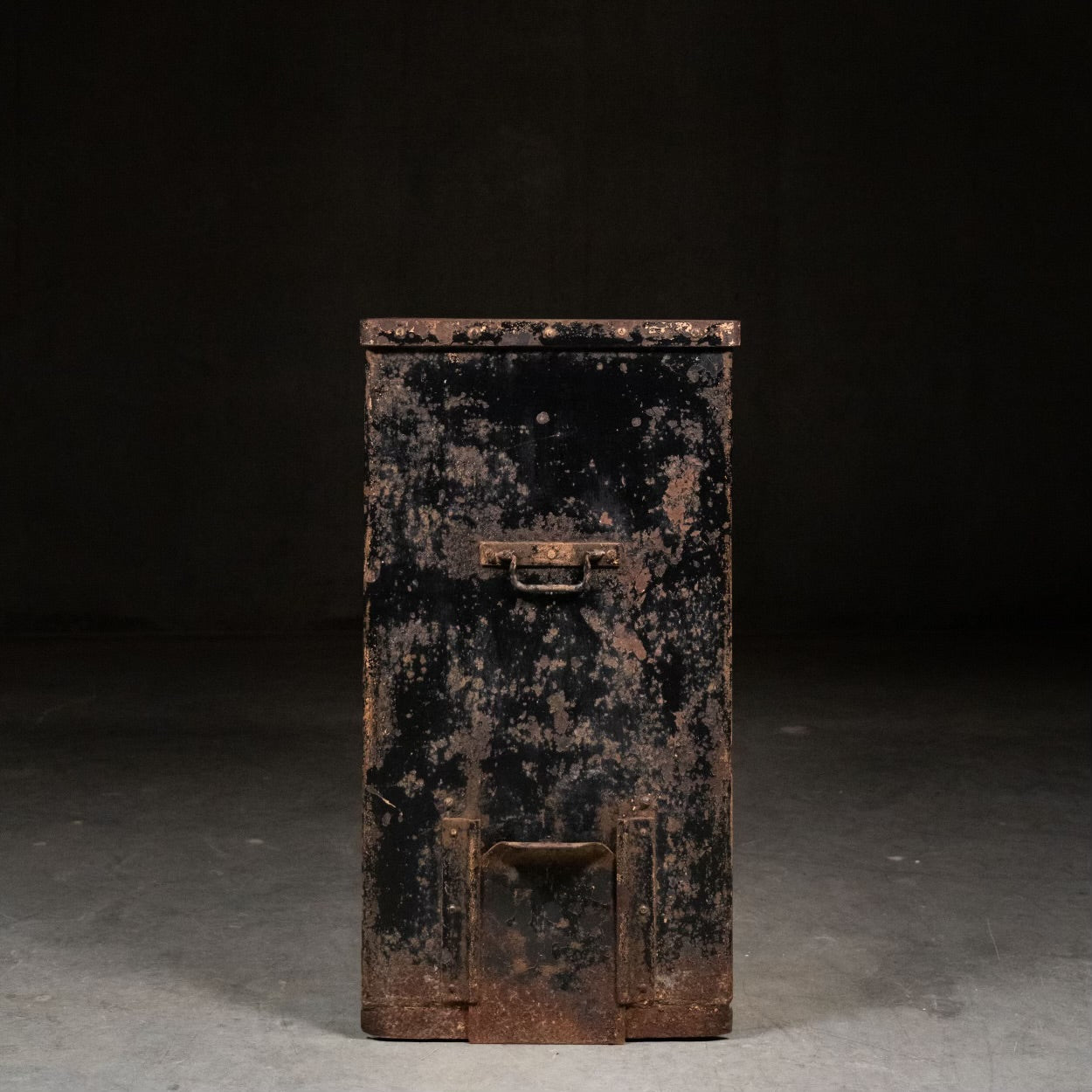 1930 industrial heavy gauge steel bin planter